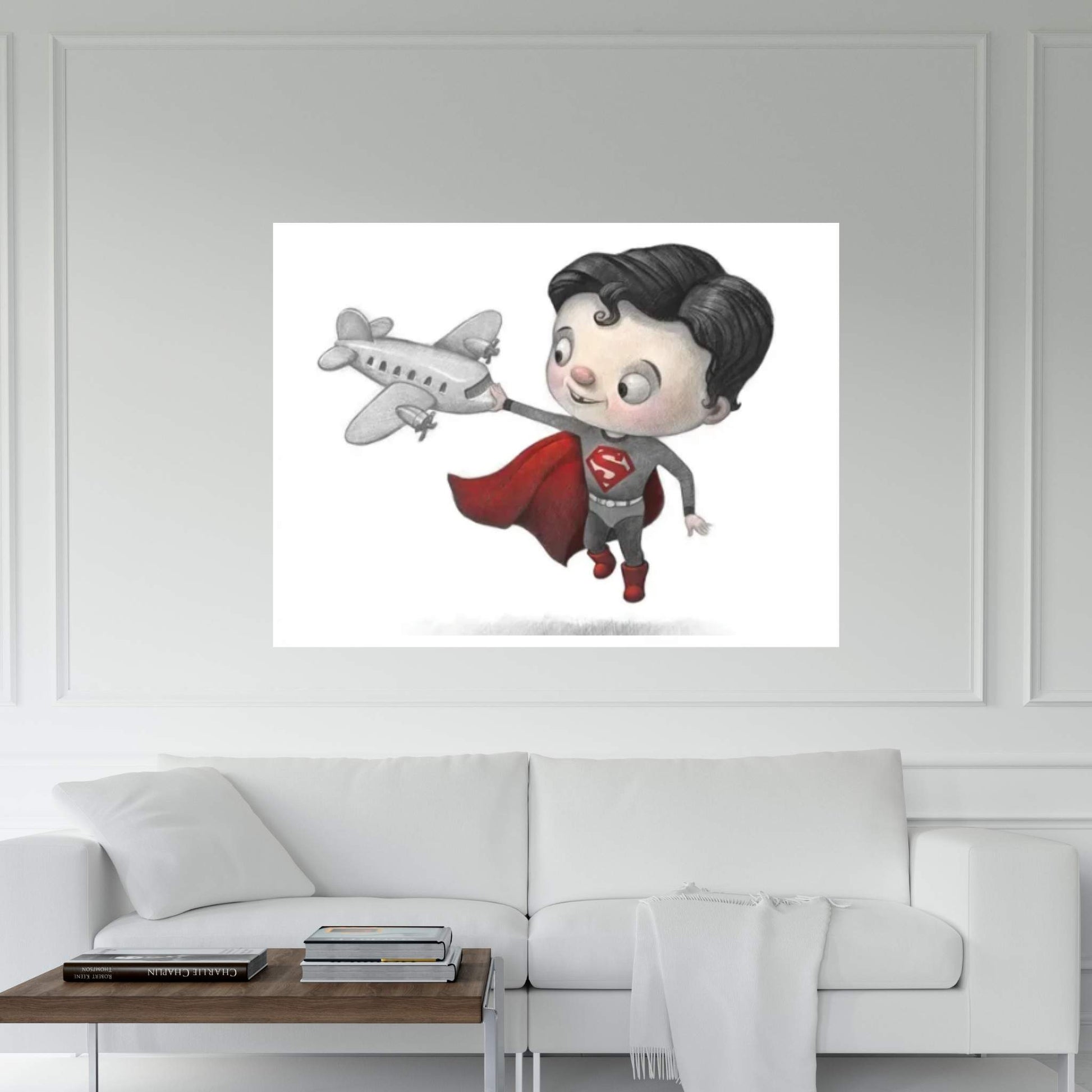 Baby Superman Canvas Wall Art - Y Canvas