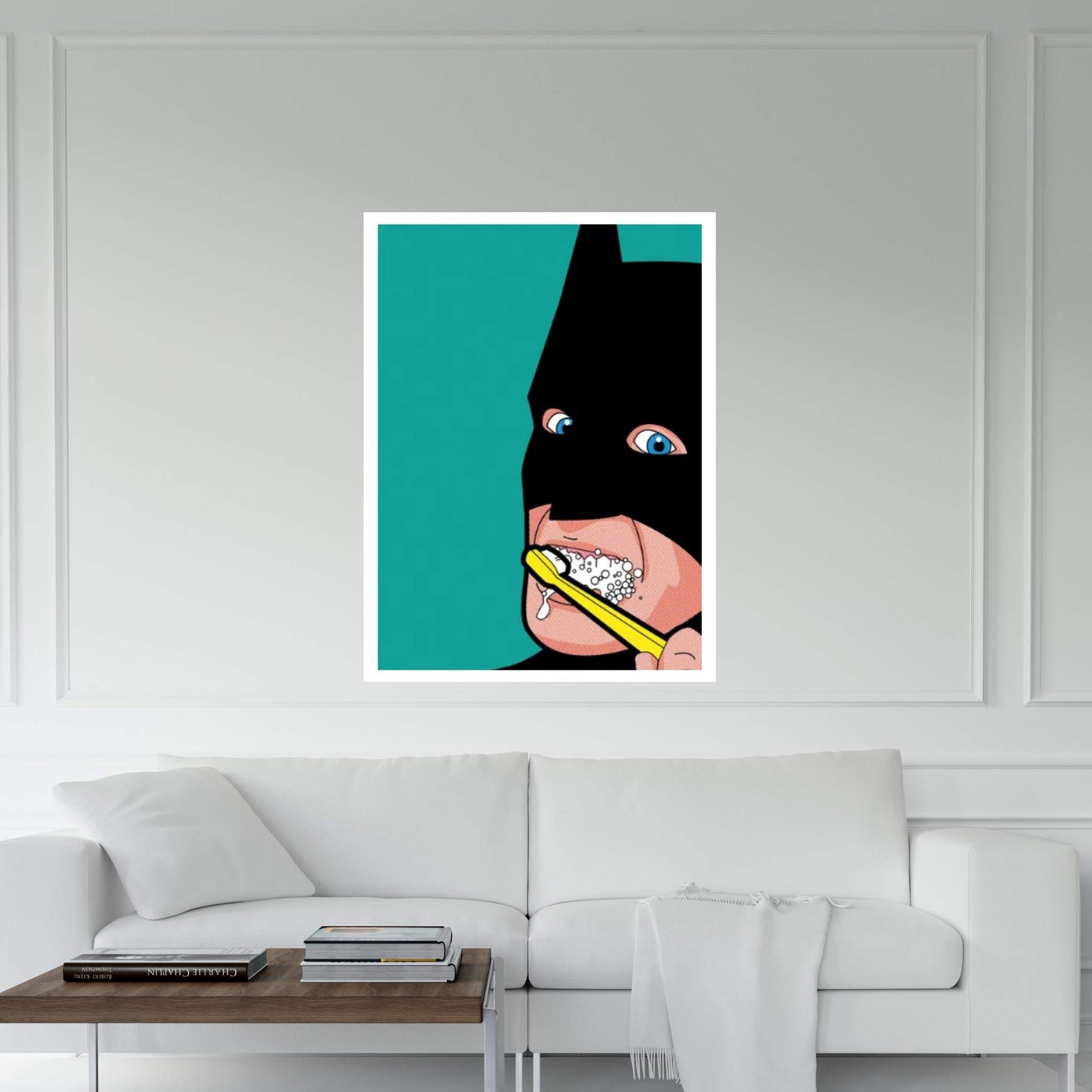 Bat-Brush Canvas Wall Art - Y Canvas