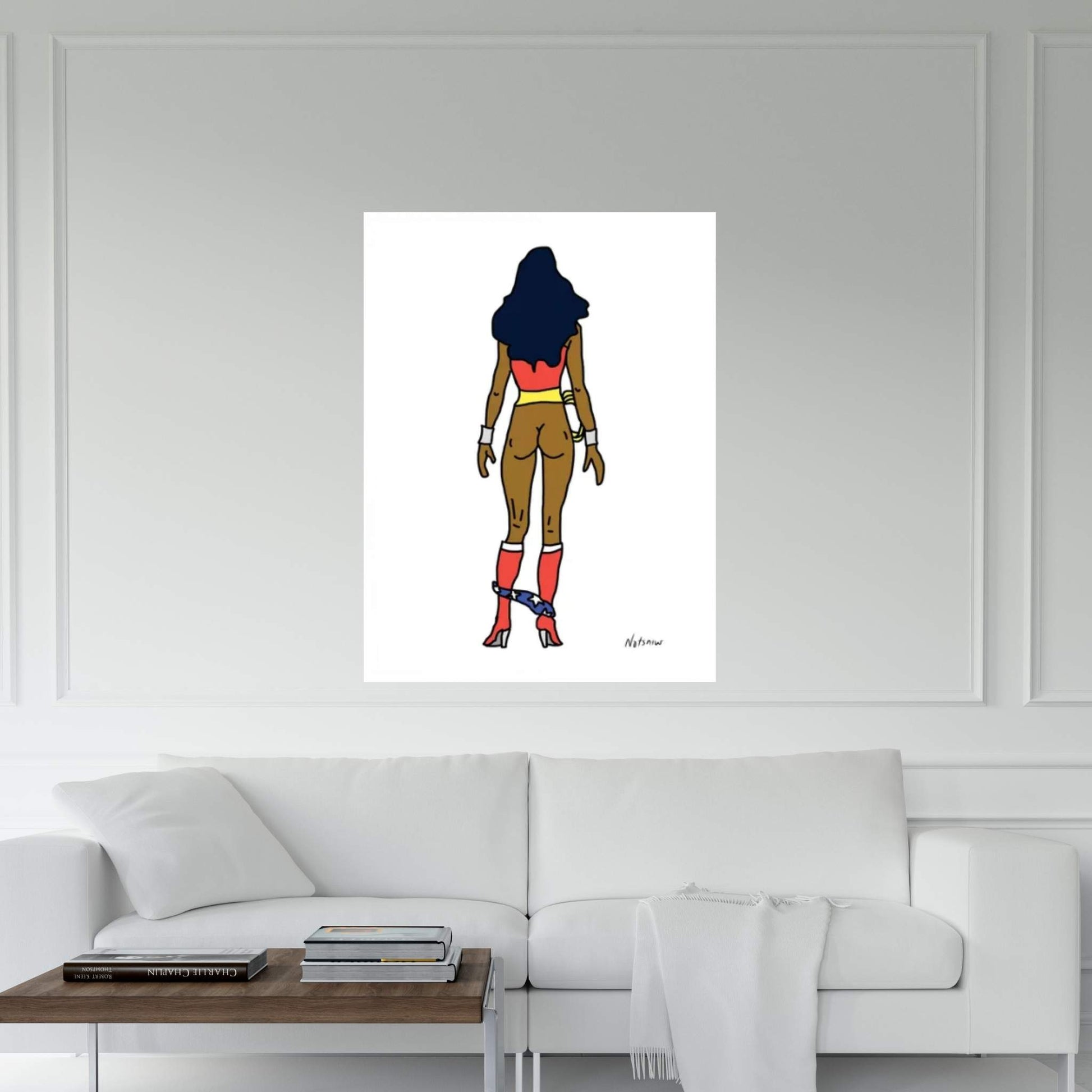 Wonder Butt II Canvas Wall Art - Y Canvas