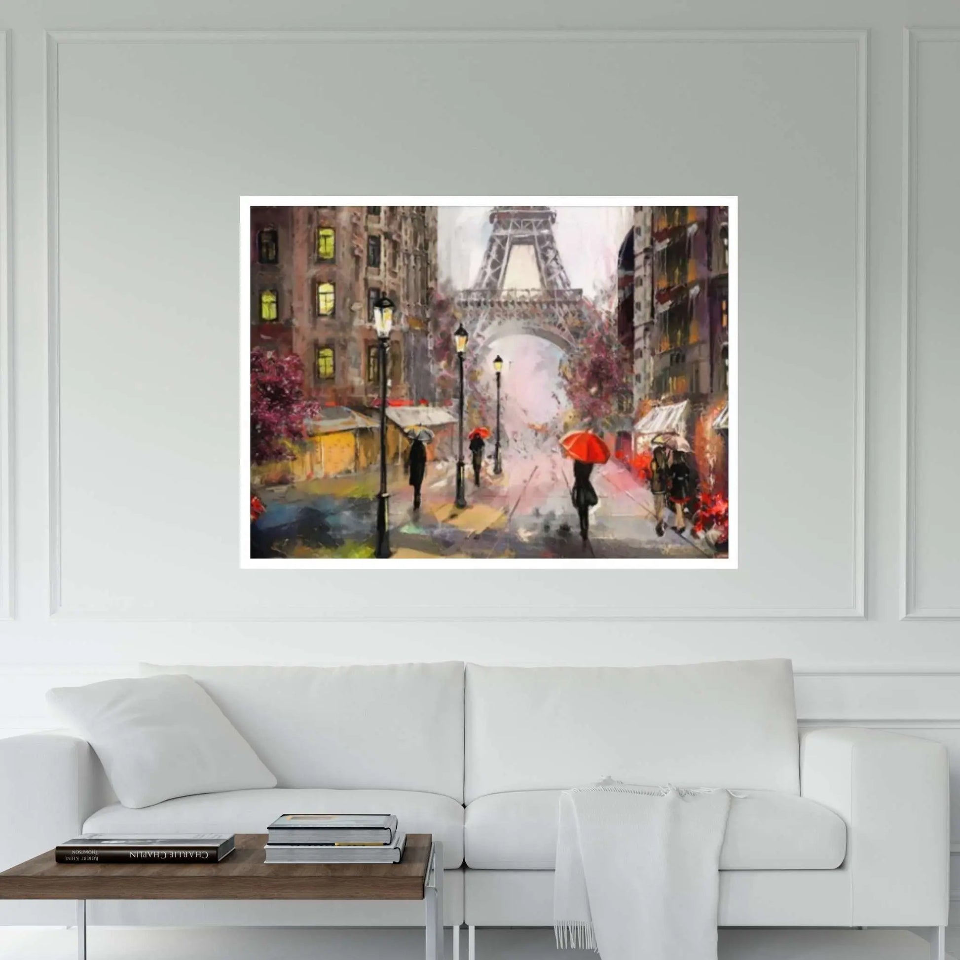 Paris Eiffel Tower Oil Painting - Canvas Wall Art - Y Canvas