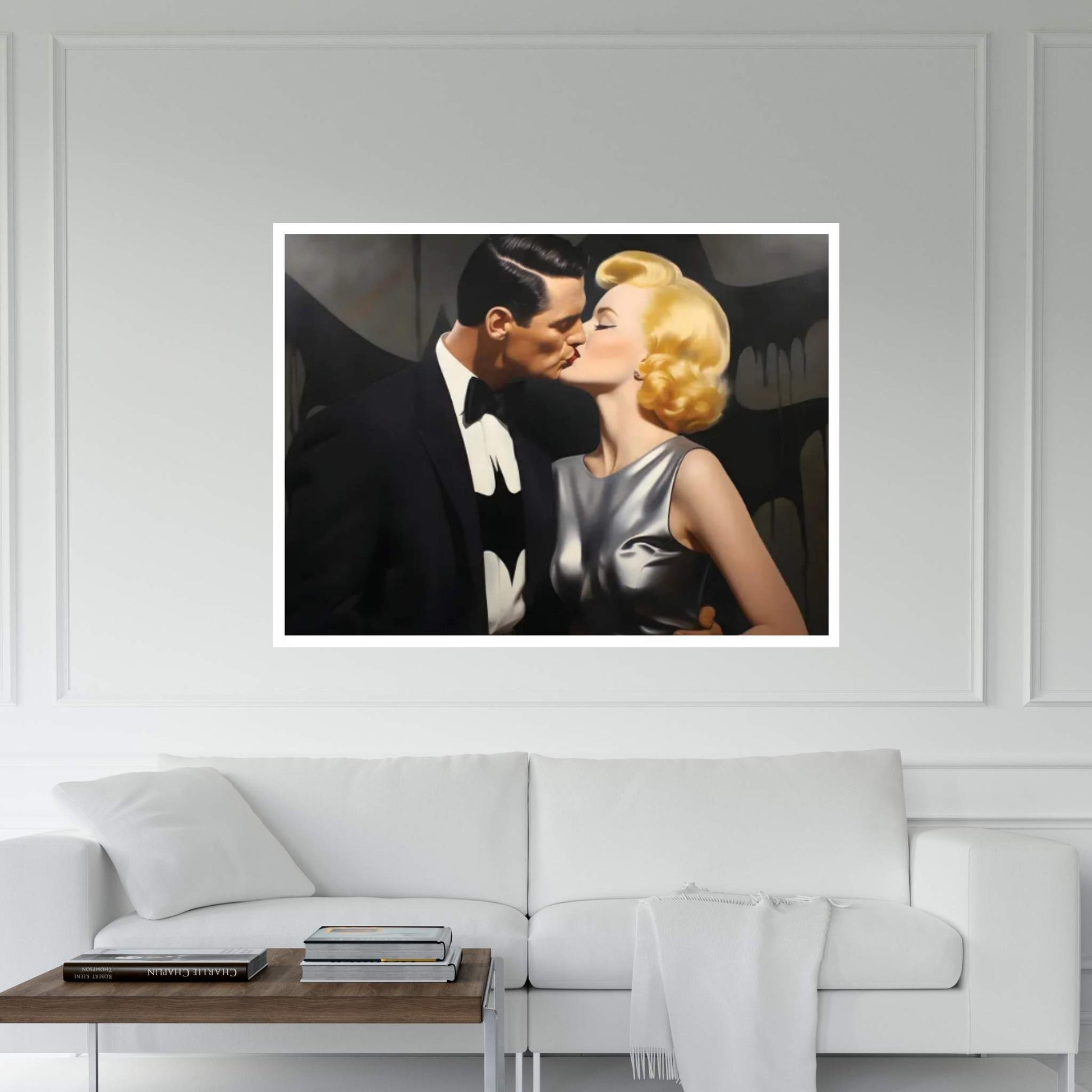 Marilyn And Batman Canvas Wall Art - Y Canvas