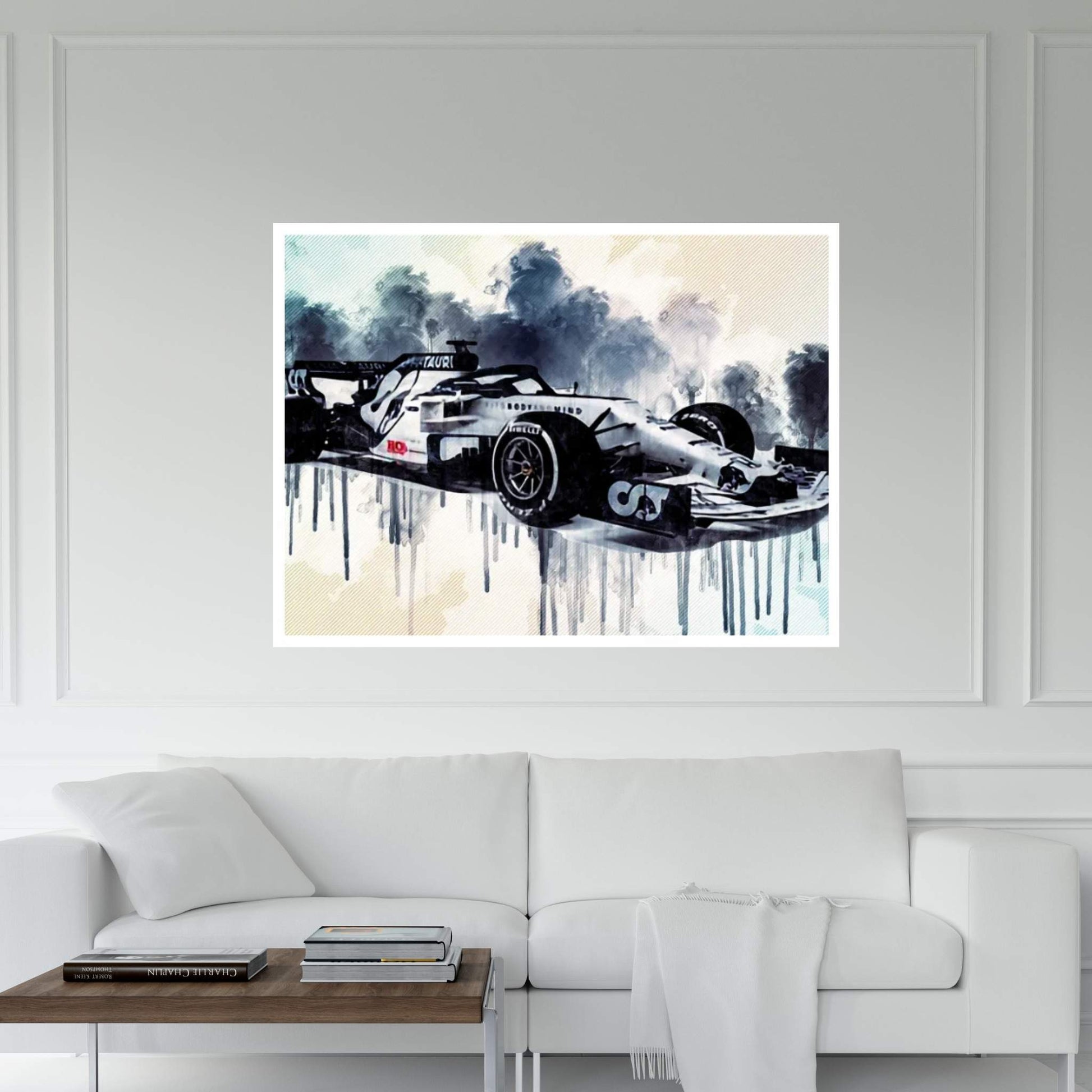 Alphatauri AT01 Cars Formula 1 Scuderia Alphatauri F1 Cars Scuderia Honda Canvas Wall Art - Y Canvas