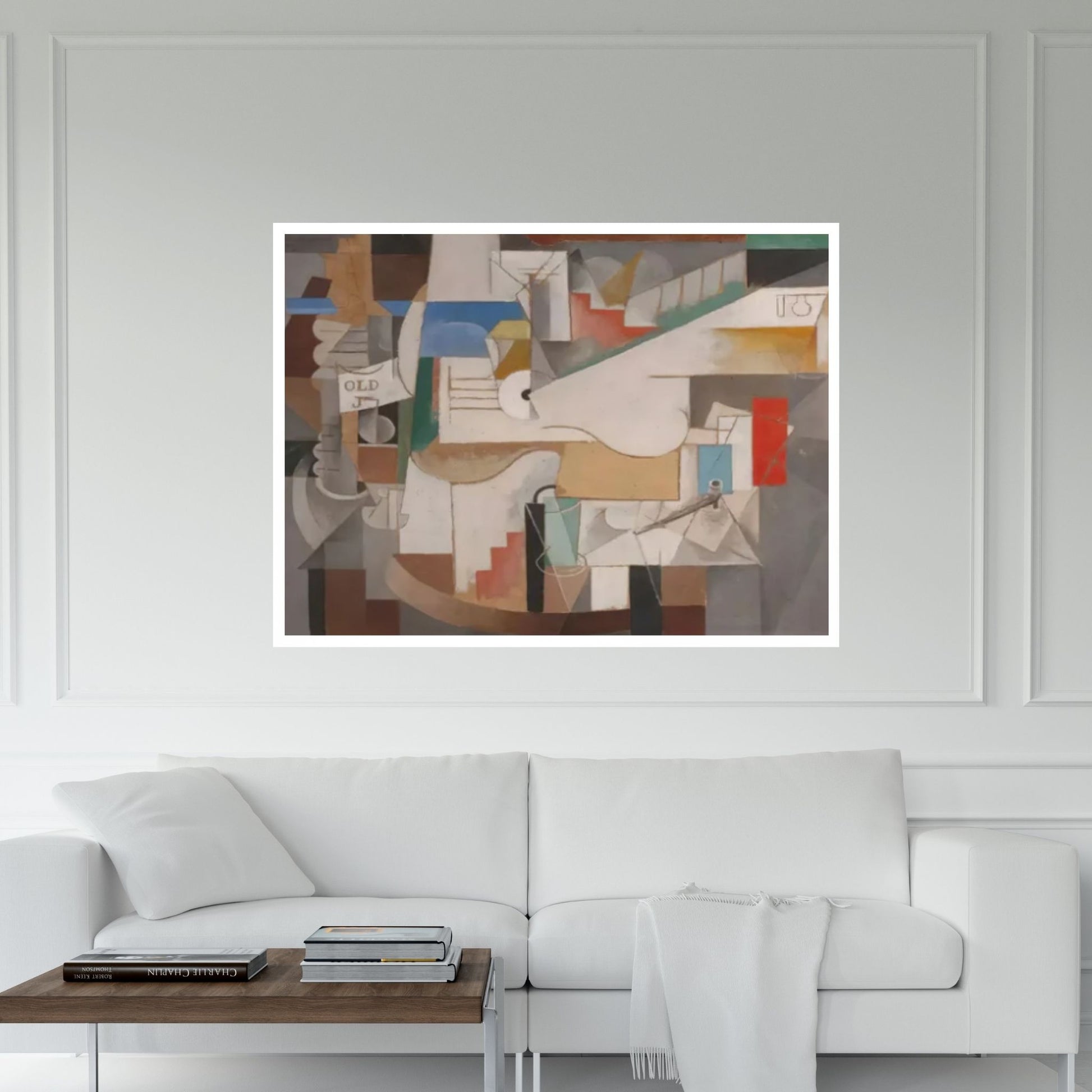 Abstract Picasso Style Print on Canvas Poster - Y Canvas