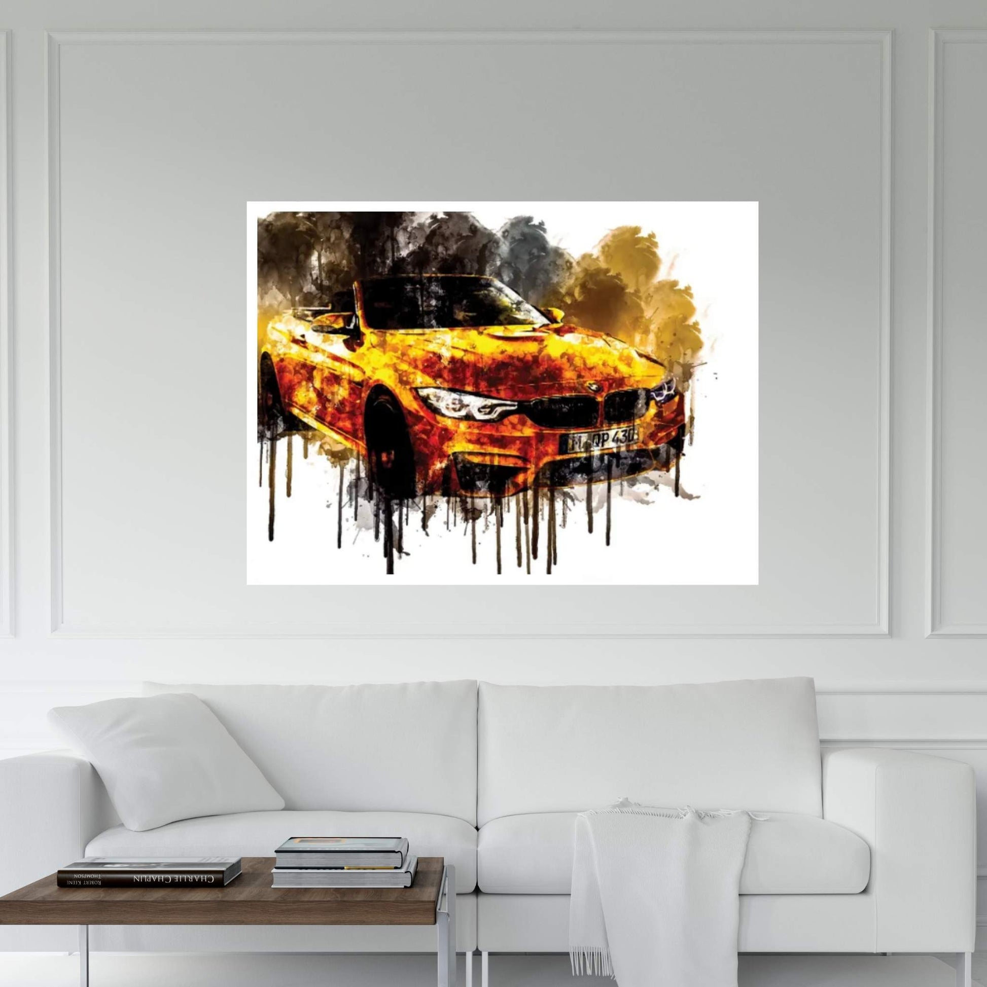 2018 BMW M4 Convertible 30 Jahre Special Edition Canvas Wall Art - Y Canvas