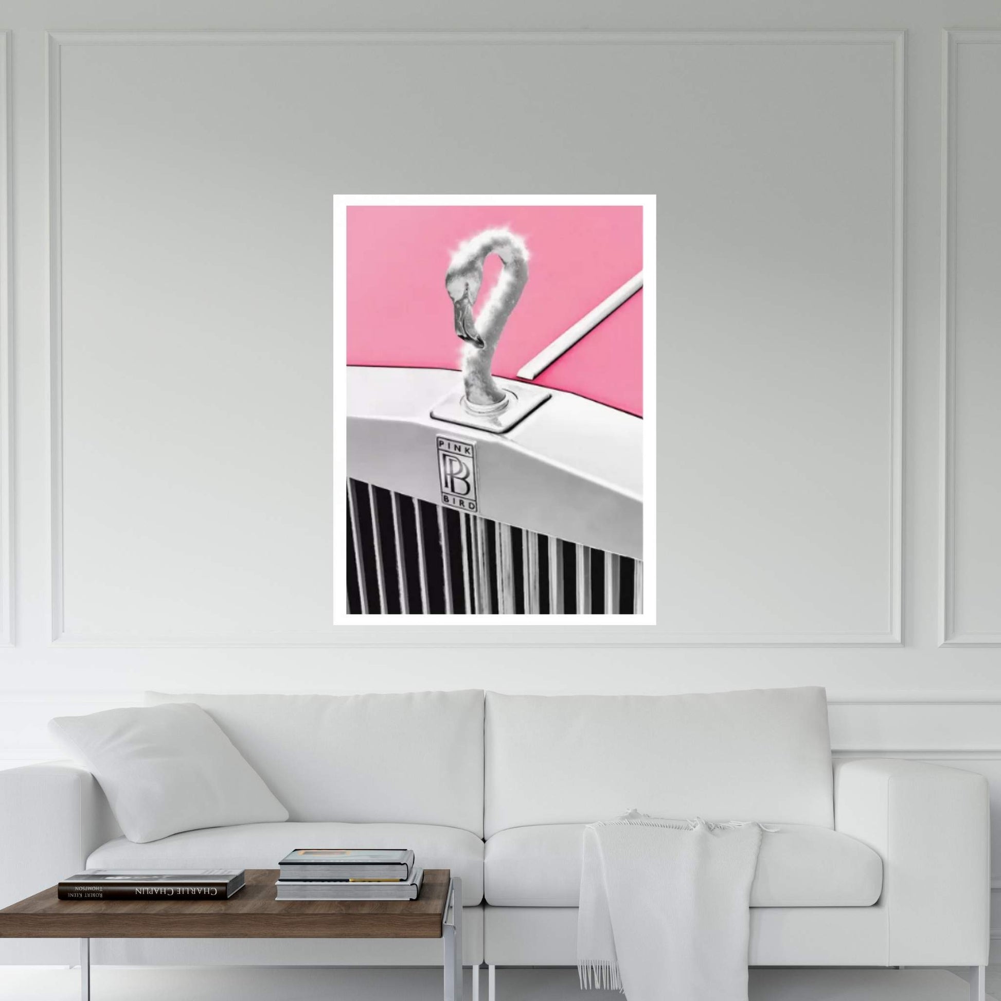 Pinkbird Canvas Wall Art - Y Canvas