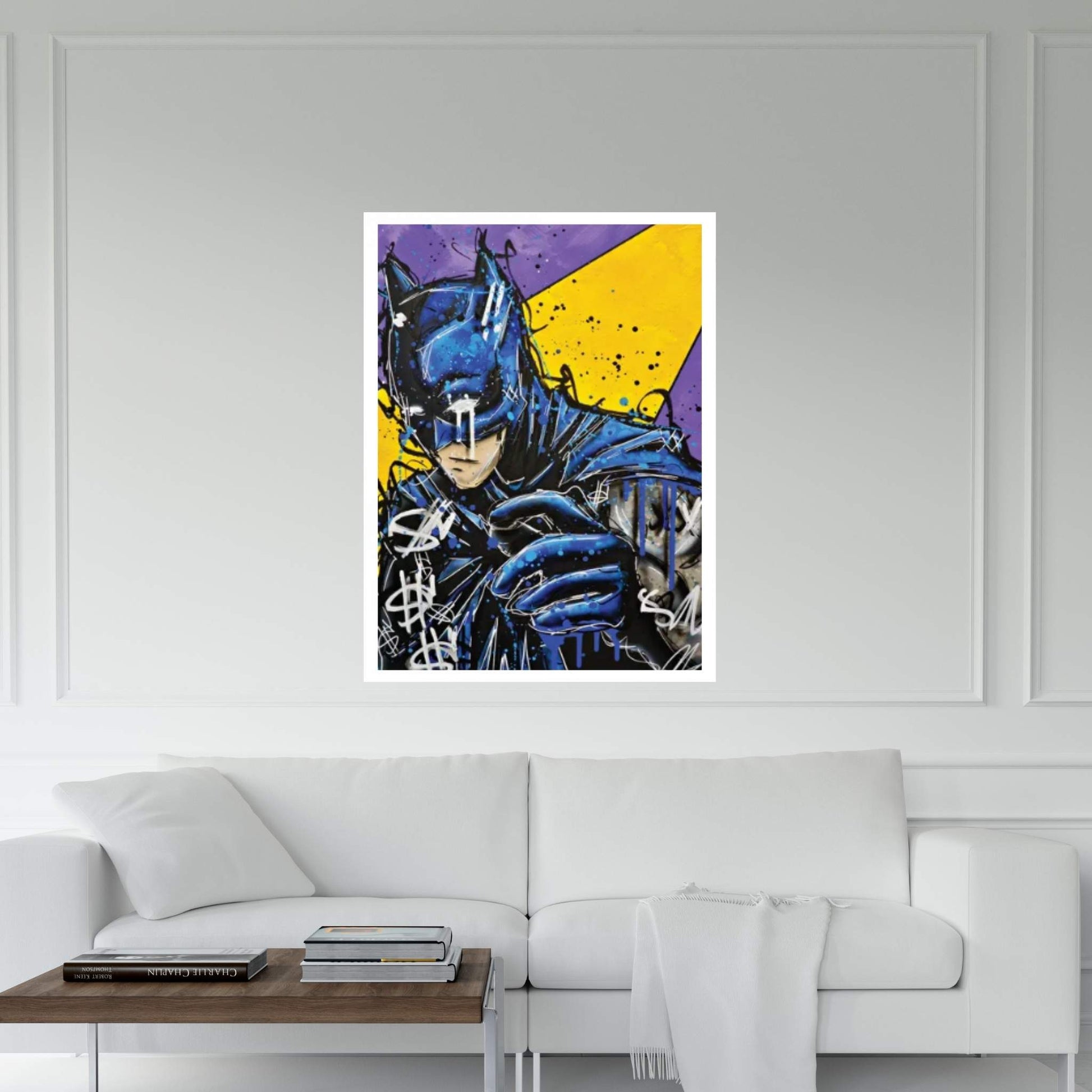 Retro Batsy Canvas Wall Art - Y Canvas