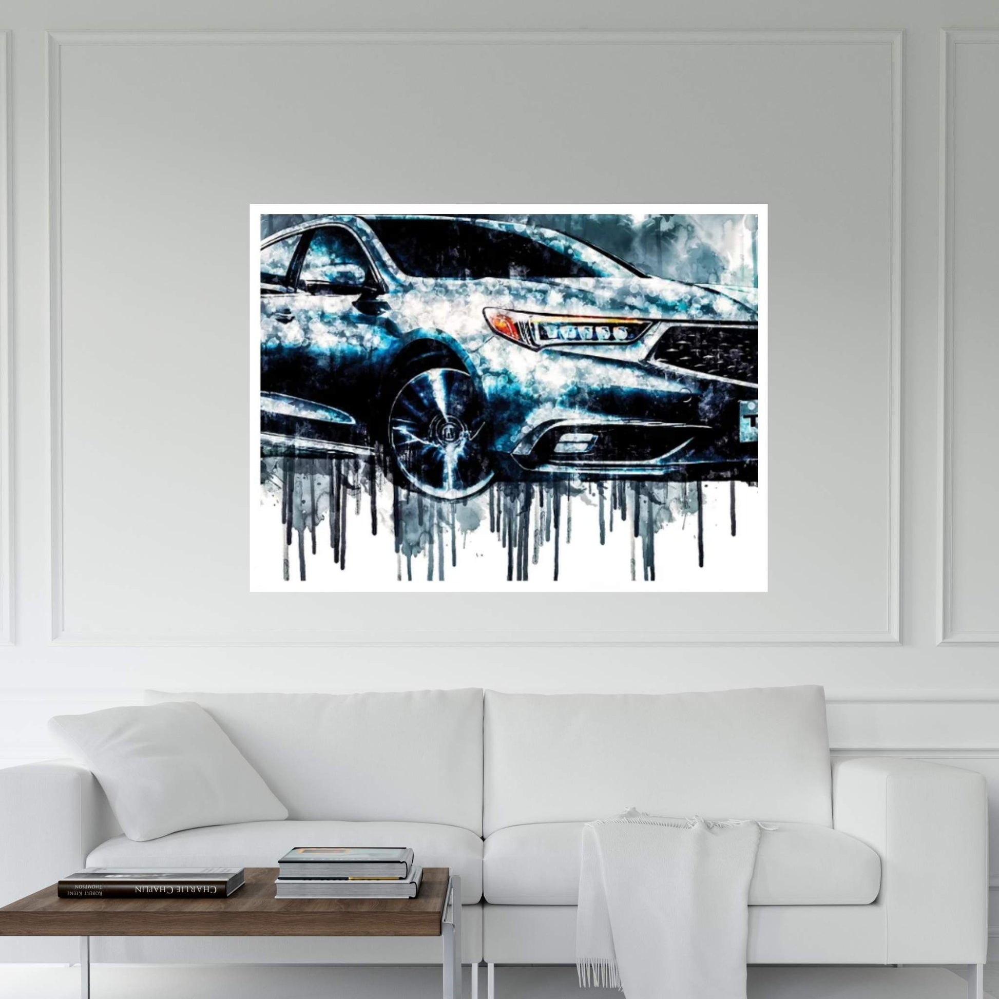 2018 Acura TLX Vehicle CCCXXXIII Canvas Wall Art - Y Canvas