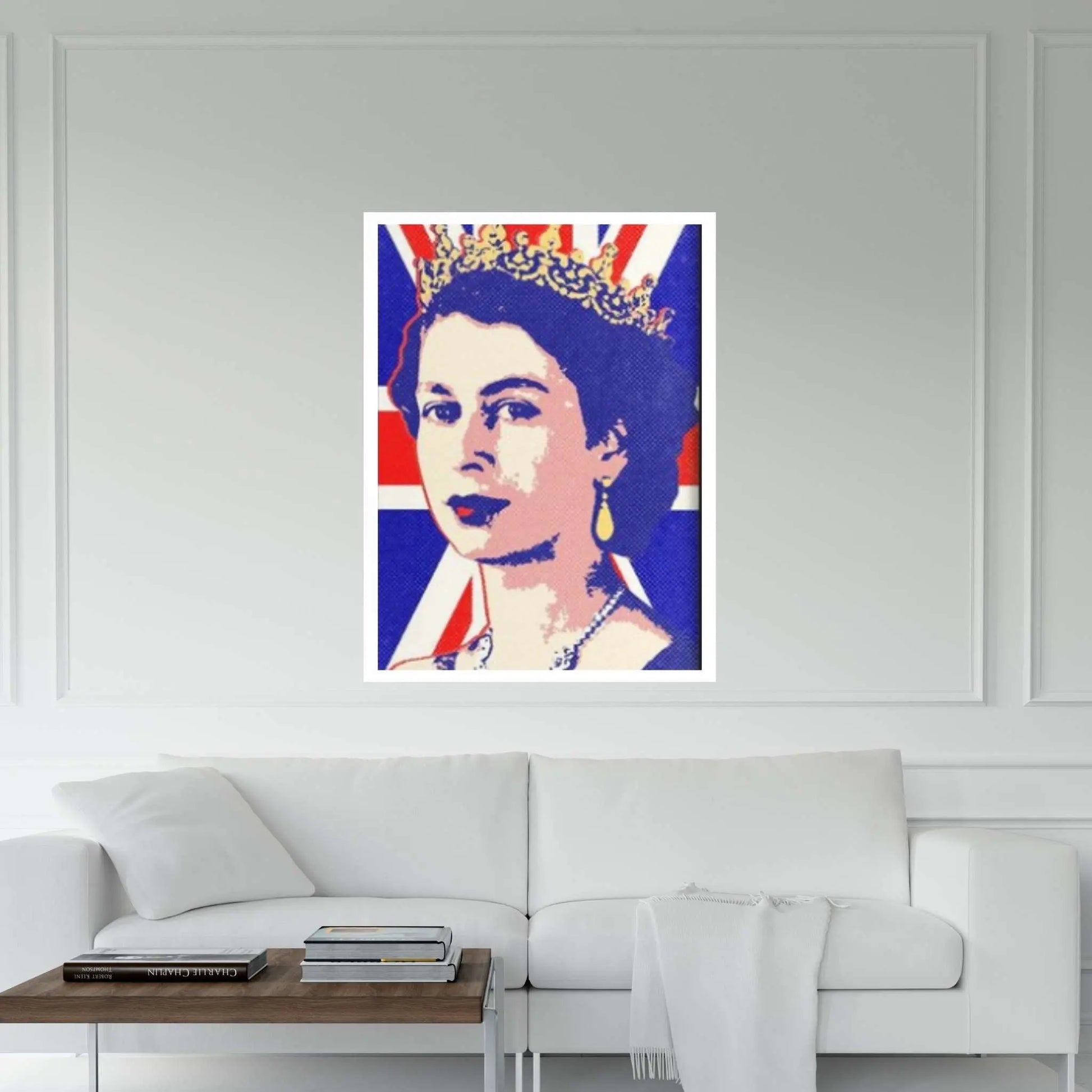 England Queen Canvas Painting Pop Art Posters and Prints Pictures for Living Room Home Decor - Y Canvas