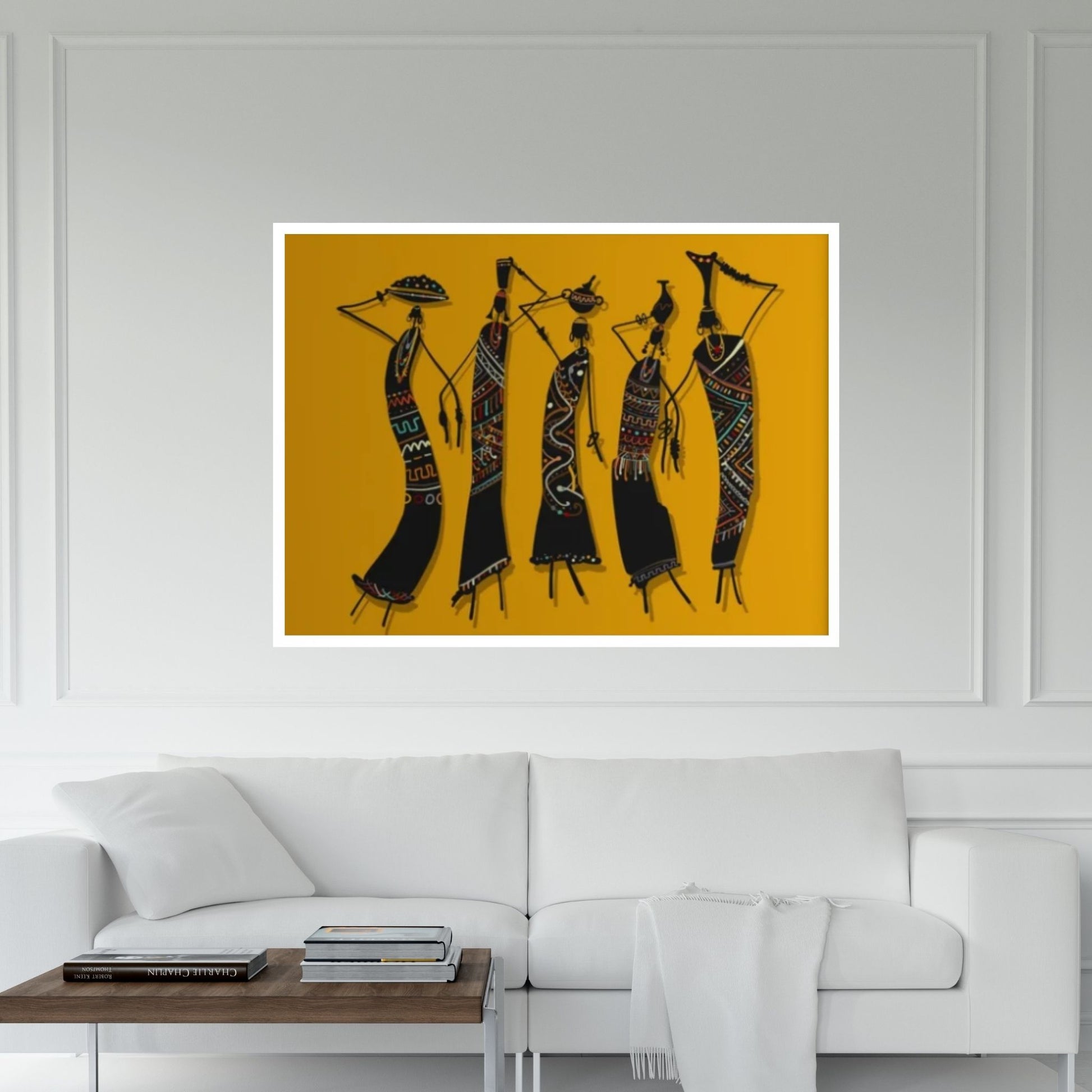 African Dancers Print, African Wall Art, African Women Canvas, African Woman Canvas, African Art - Y Canvas