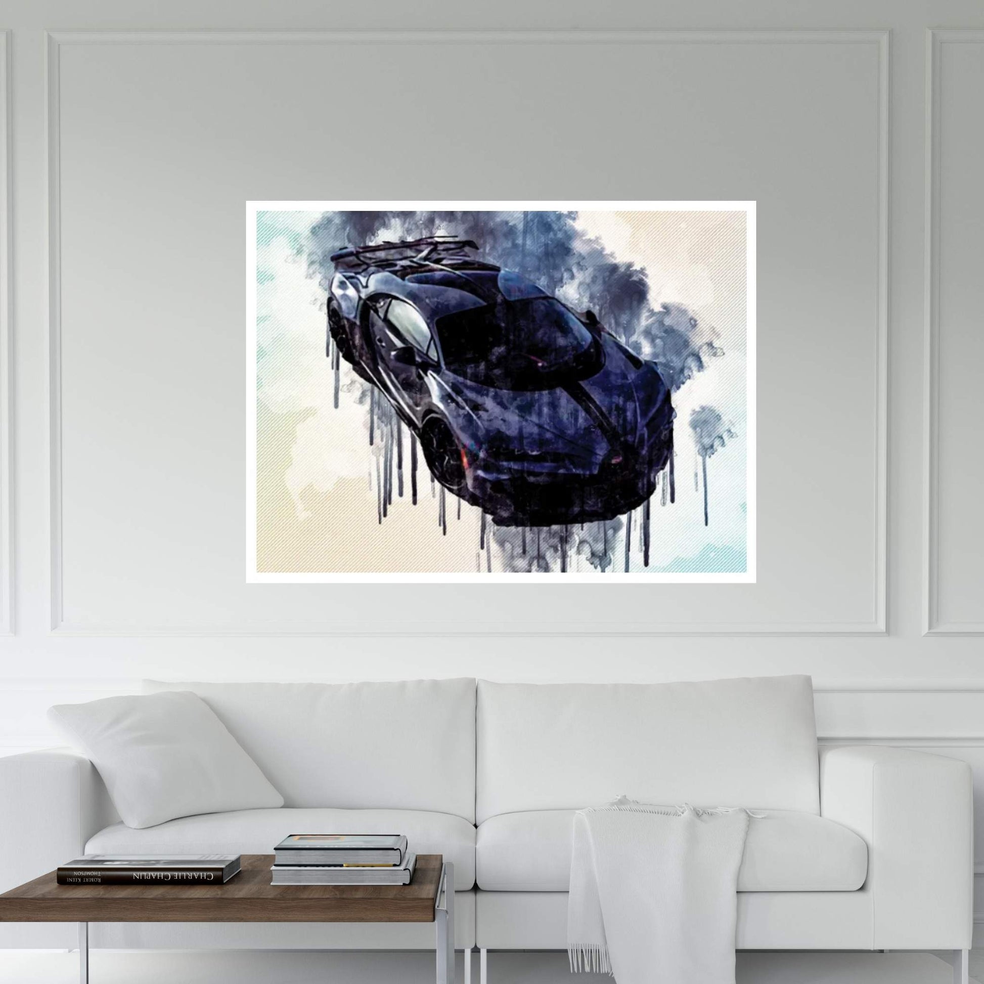 Bugatti Chiron Pur Sport 2021 Hypercar Front View Canvas Wall Art - Y Canvas