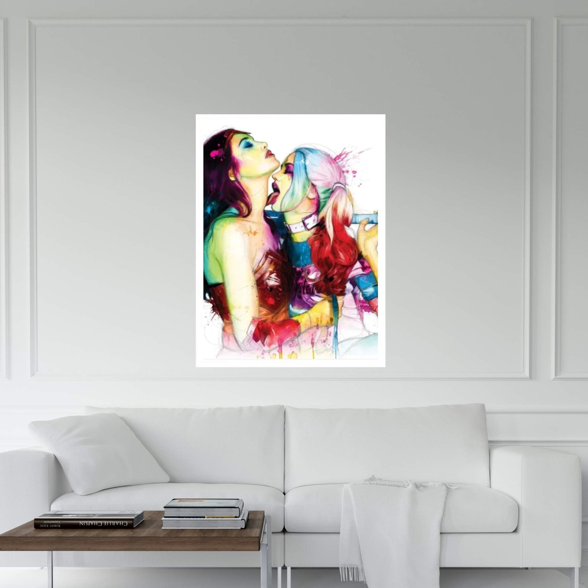 Wonder Woman Harley Quinn Canvas Wall Art - Y Canvas