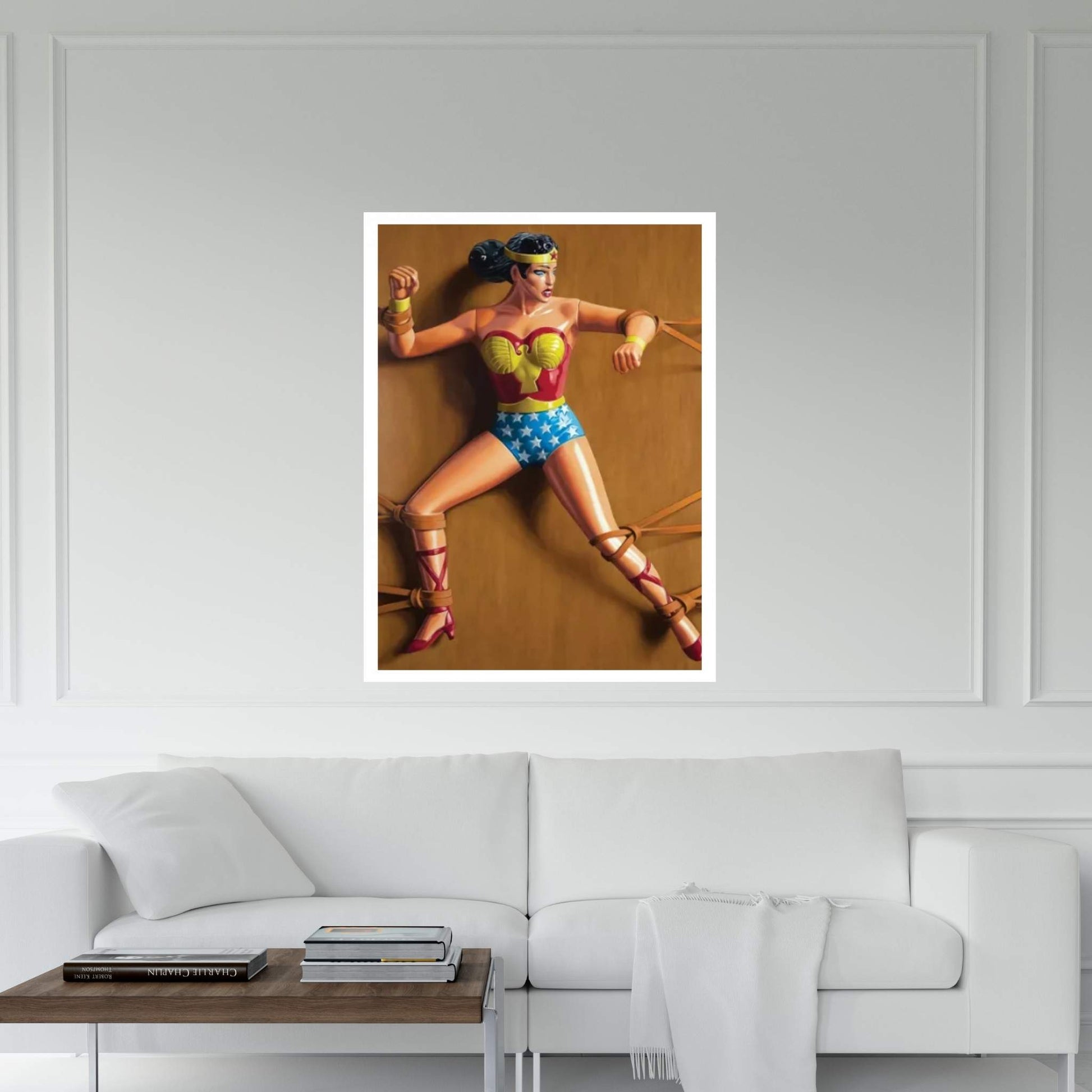 Trapped Wonder Woman Canvas Wall Art - Y Canvas