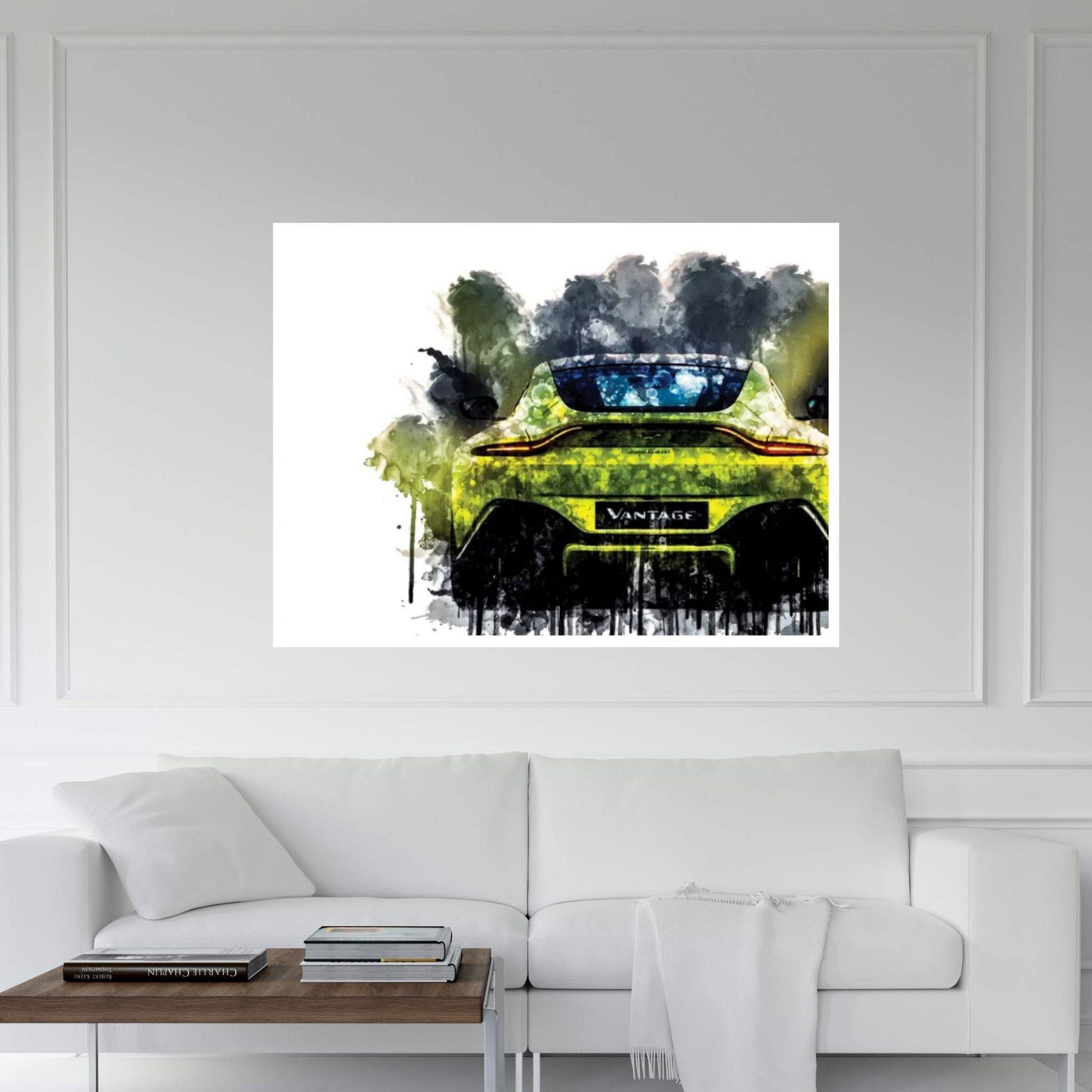 2018 Aston Martin Vantage Vehicle CCCLXIV Canvas Wall Art - Y Canvas