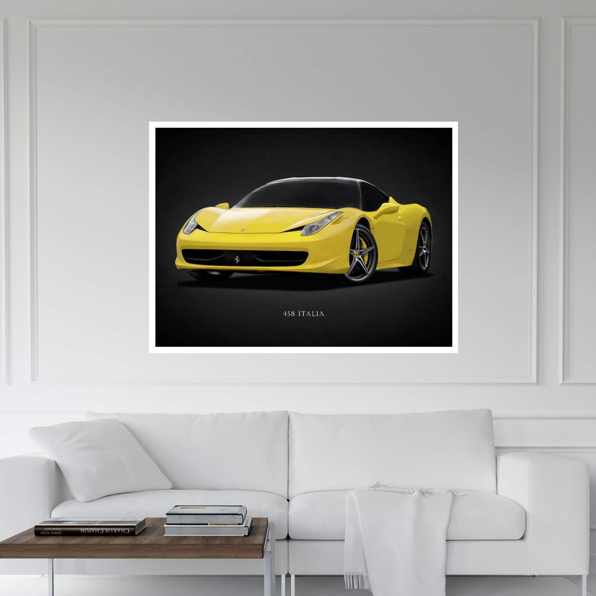 Ferrari 458 Italia Canvas Wall Art - Y Canvas