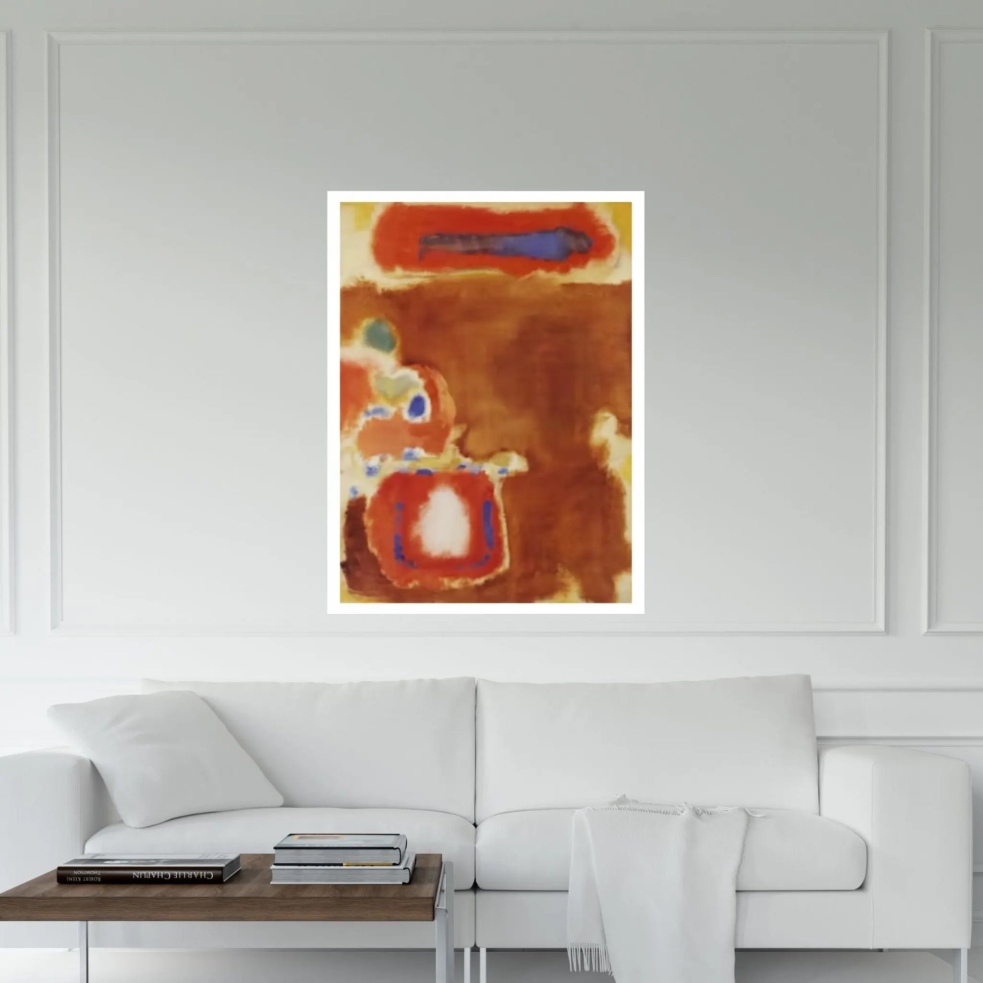 Mark Rothko Print Exhibition Canvas Wall Art,Red Exhibition Mark Rothko Art - Y Canvas