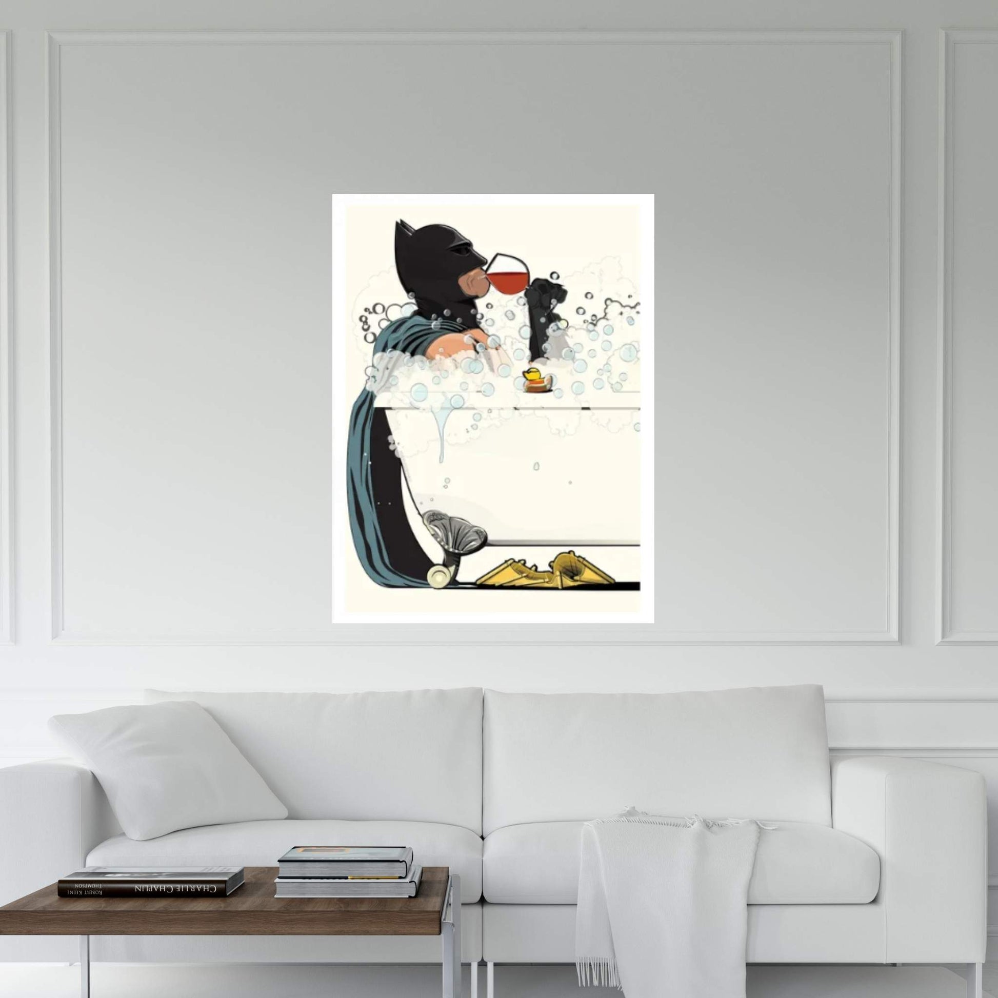 Bat Bath II Canvas Wall Art - Y Canvas