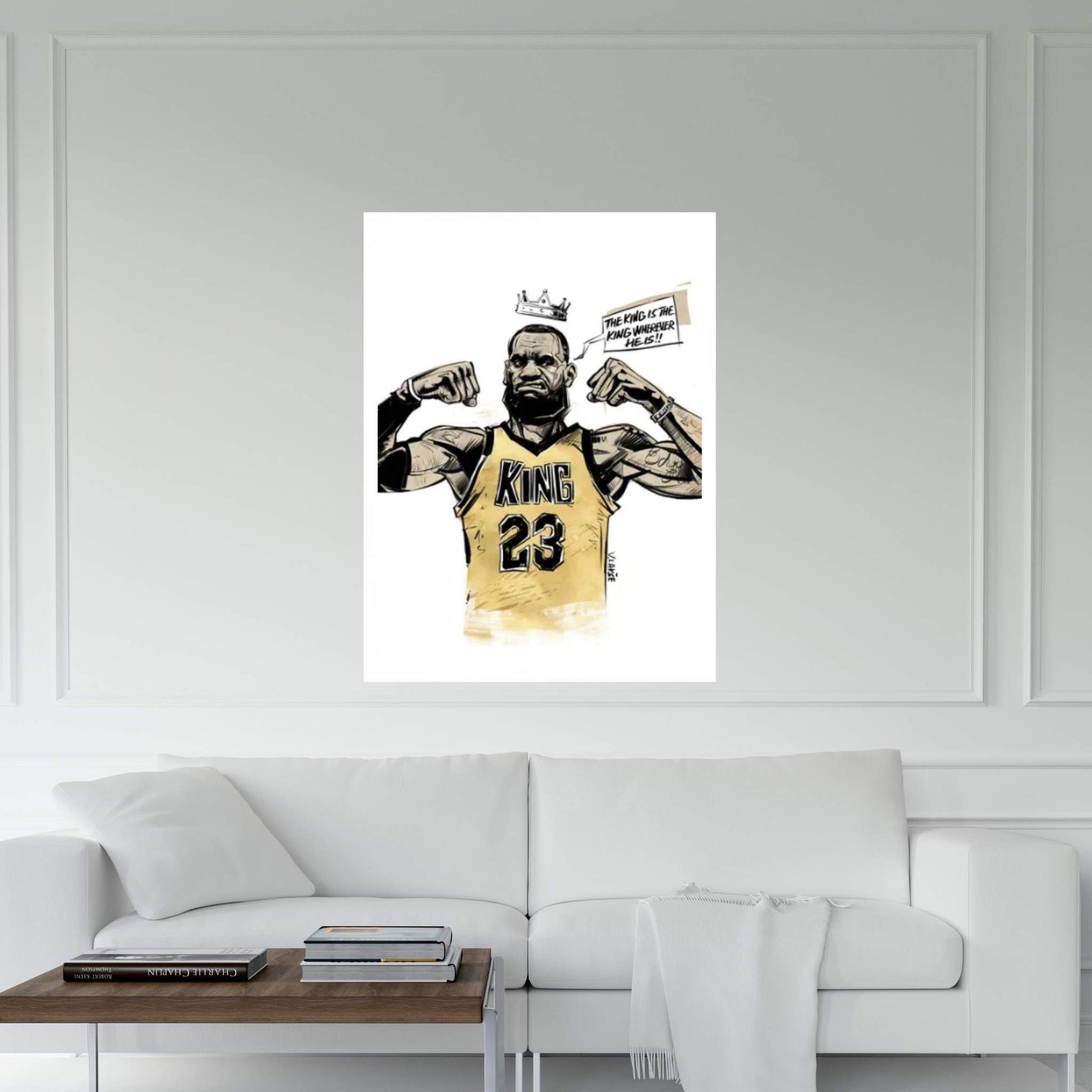 The King Is The King Wherever He Is Canvas Wall Art - Y Canvas