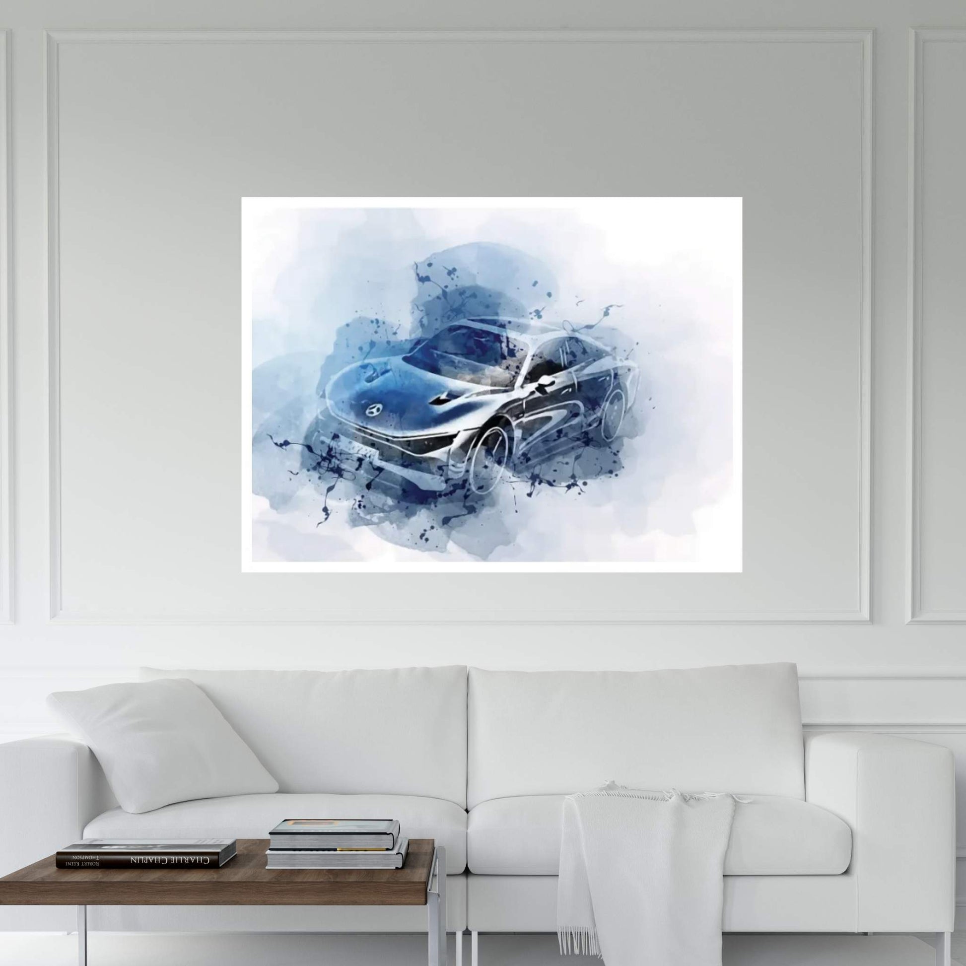 Mercedes-Benz Vision Eqxx 2022 Canvas Wall Art - Y Canvas