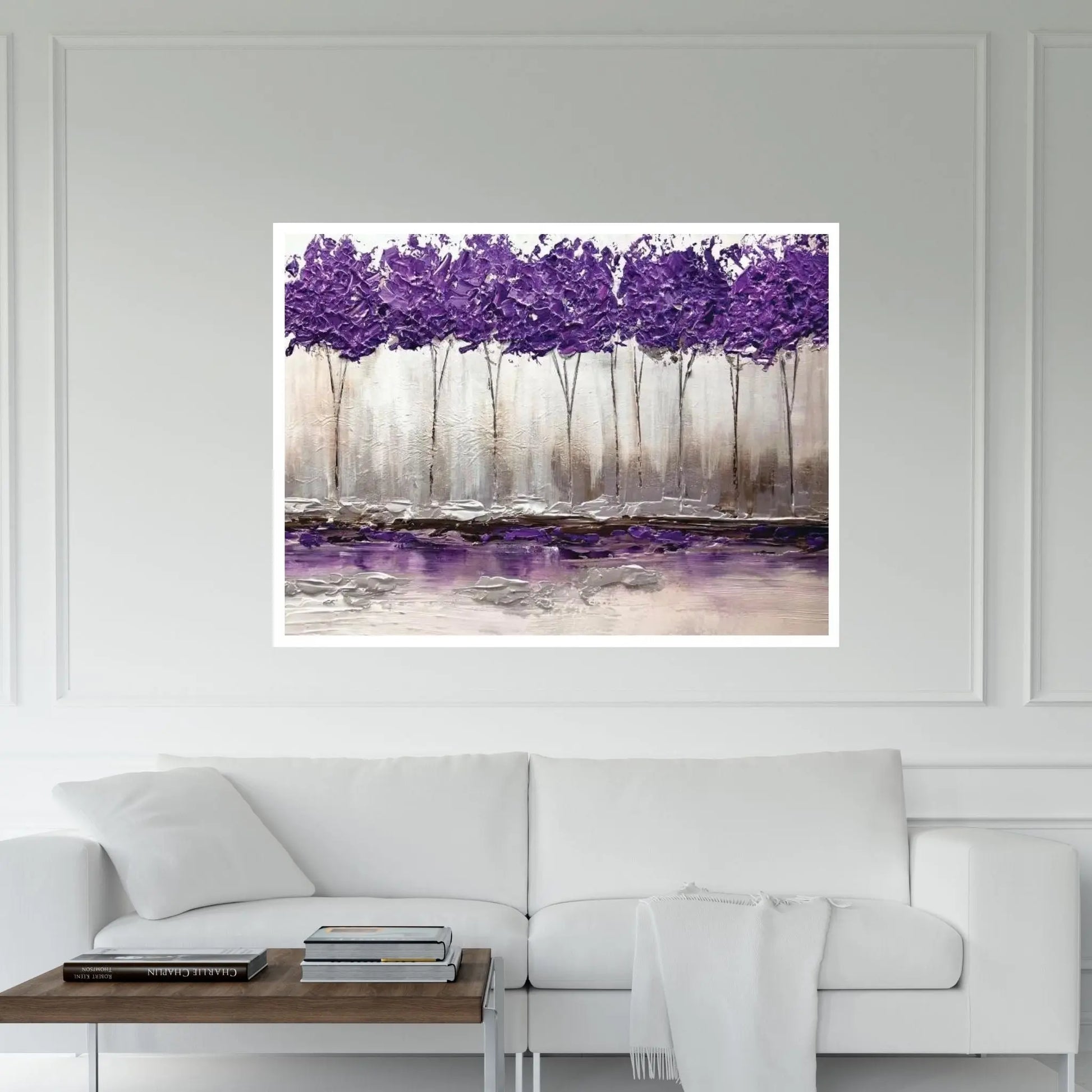 Purple Summer Canvas Wall Art - Y Canvas