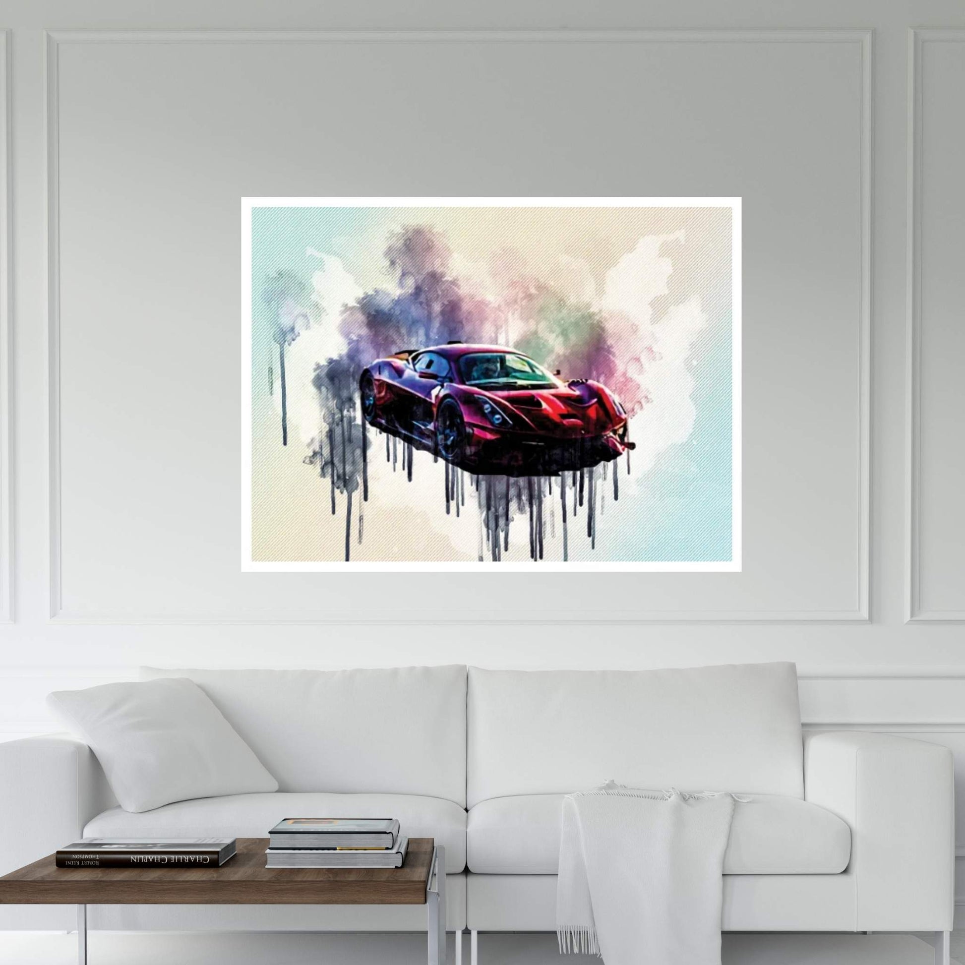 Brabham Bt62 2021 Hypercar Front View New Red Bt62 New Hypercars Supercars Canvas Wall Art - Y Canvas