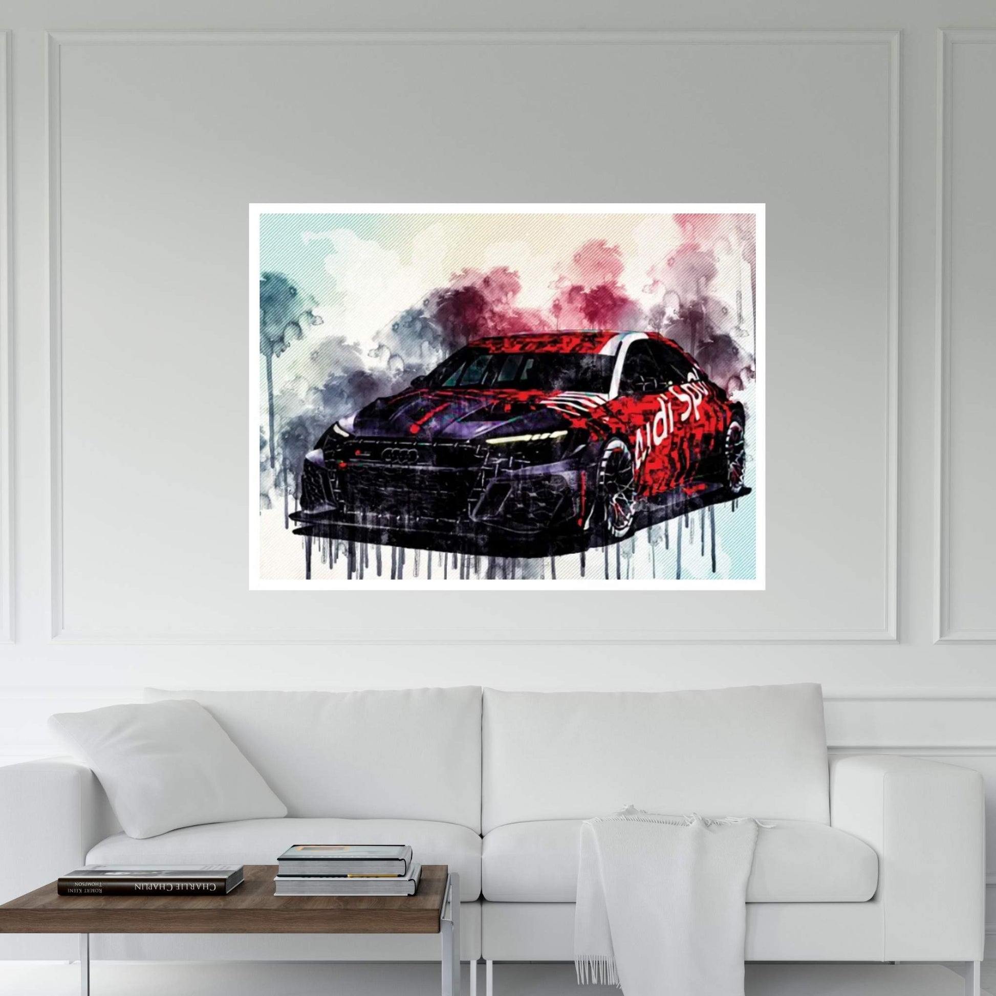 2021 Audi RS3 LMS Front View Canvas Wall Art - Y Canvas