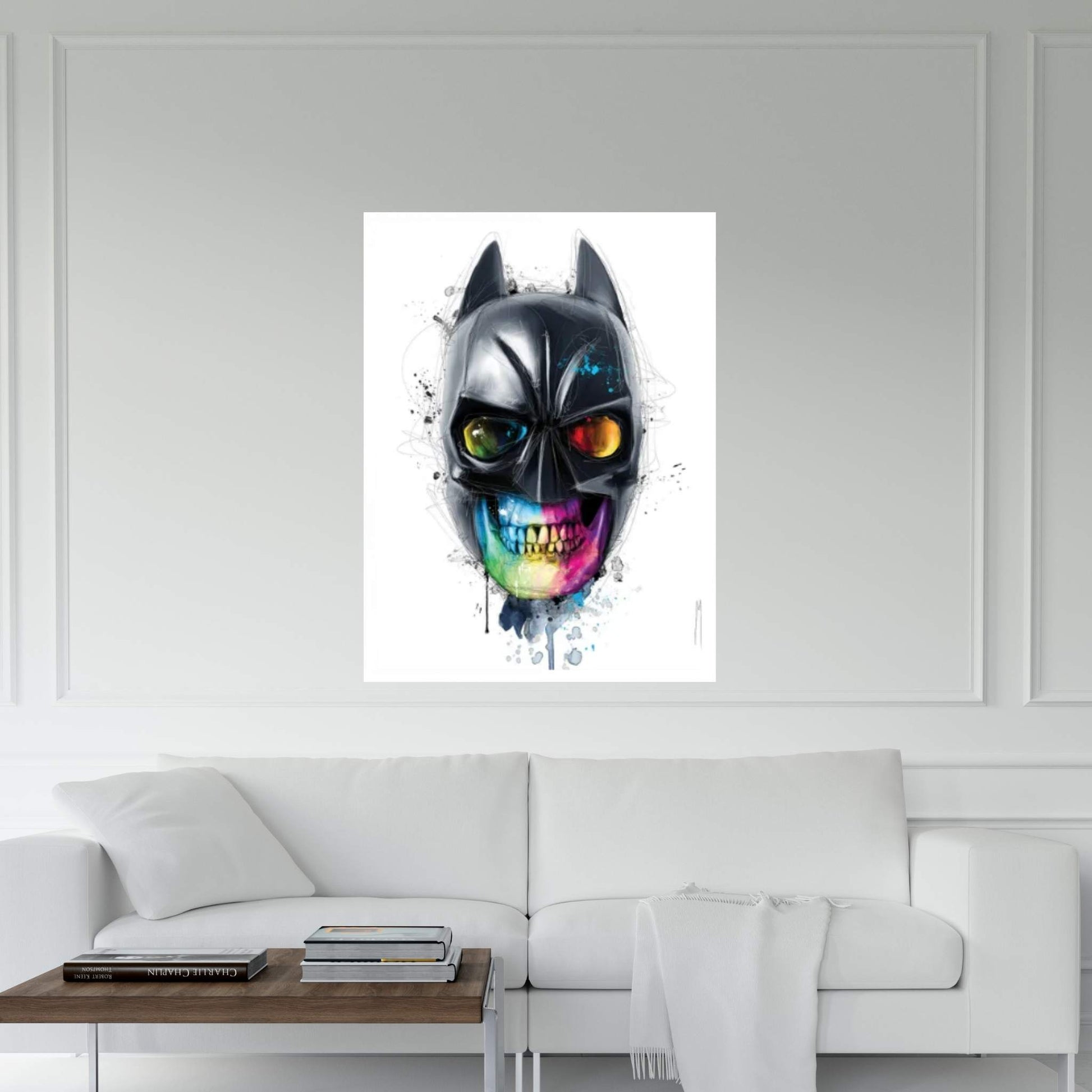 The Bat Skull Canvas Wall Art - Y Canvas