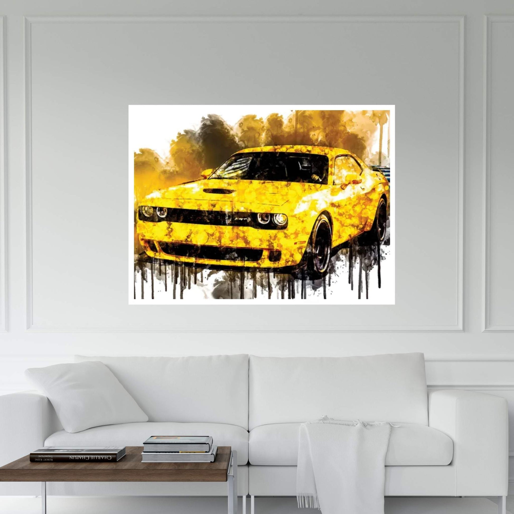 2018 Dodge Challenger SRT Hellcat Widebody Canvas Wall Art - Y Canvas