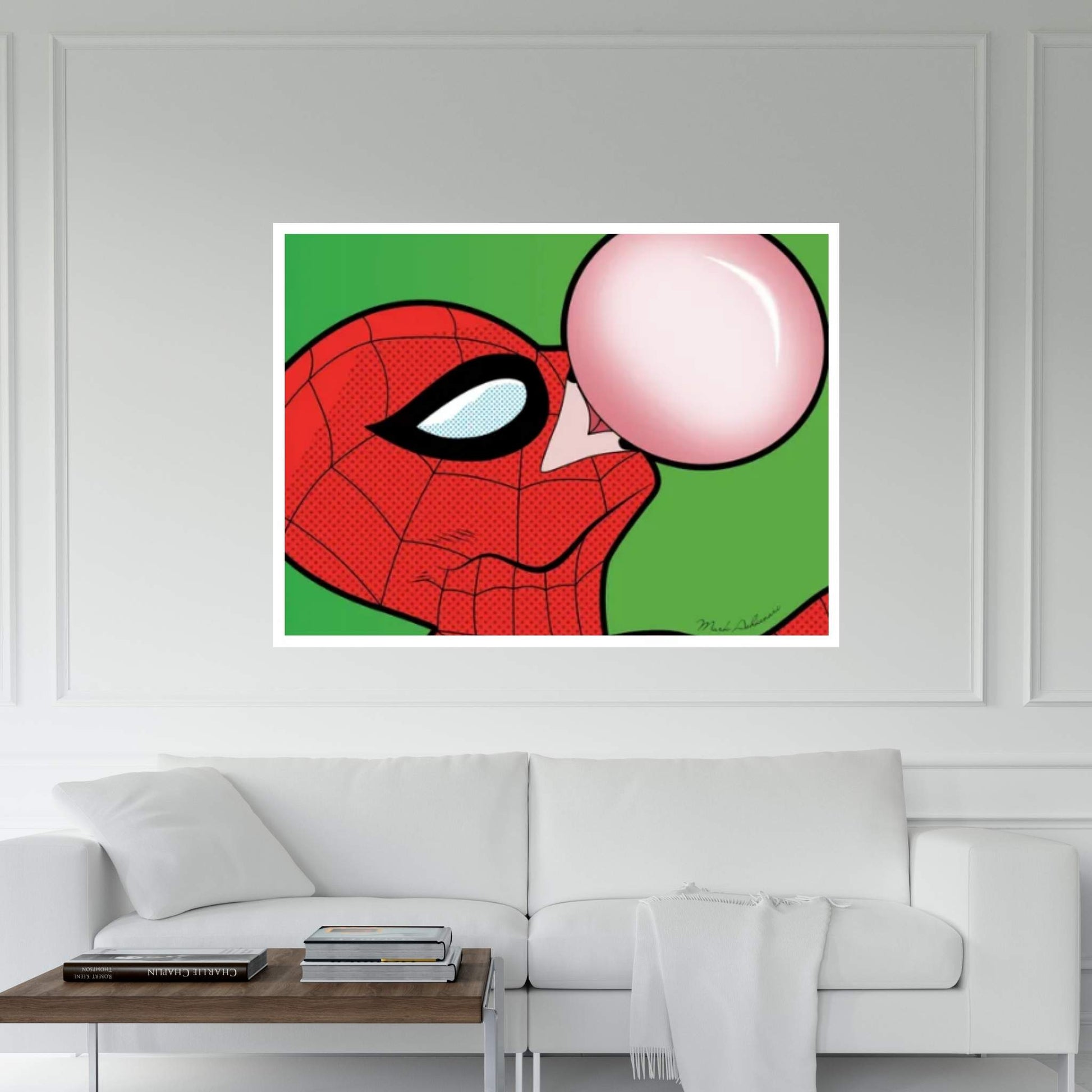 Spidey Chew Canvas Wall Art - Y Canvas