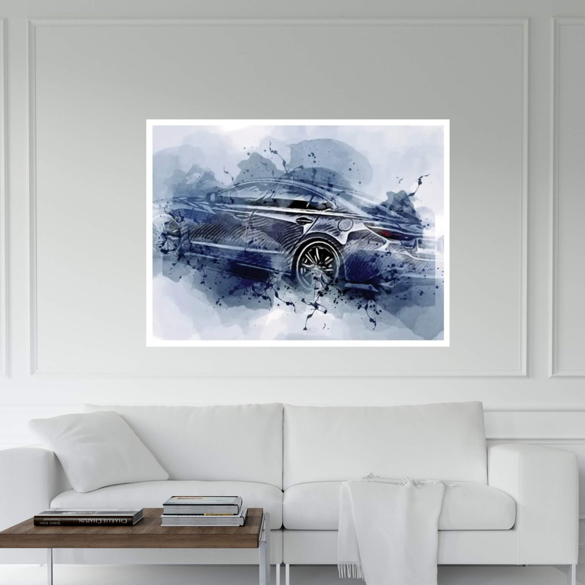 Mazda VI Abstract Cars Canvas Wall Art - Y Canvas