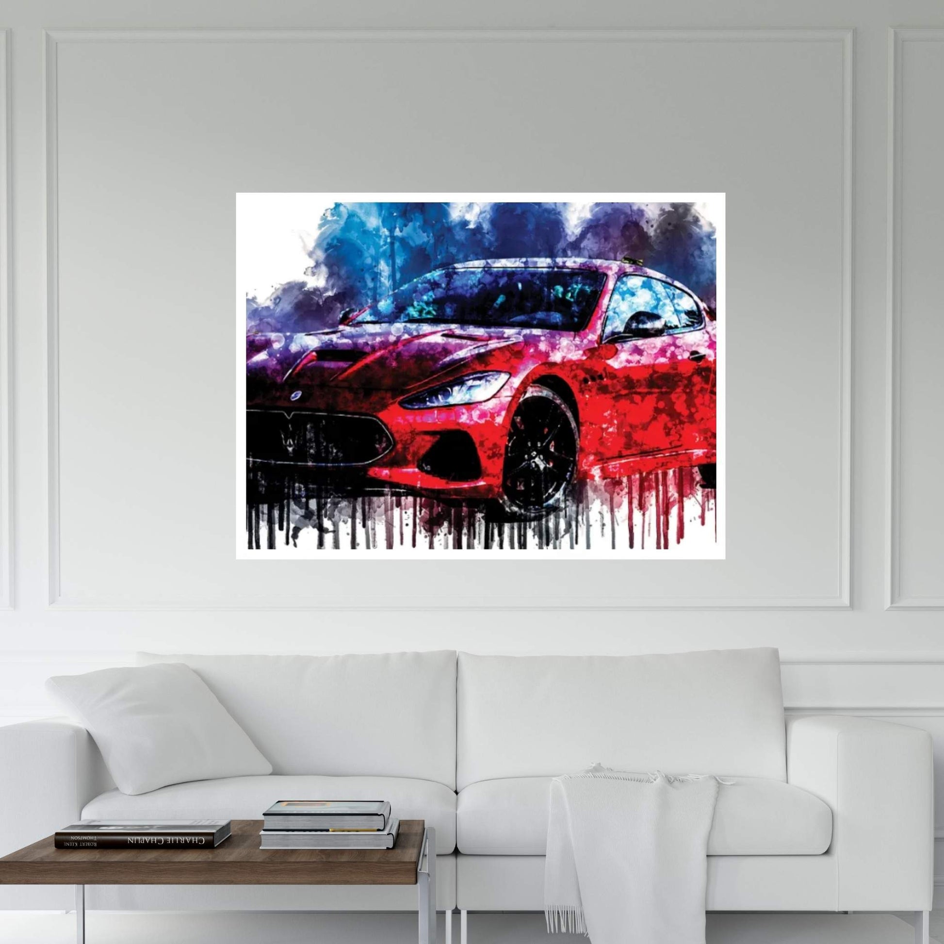 Car 2017 Maserati Granturismo MC Canvas Wall Art - Y Canvas