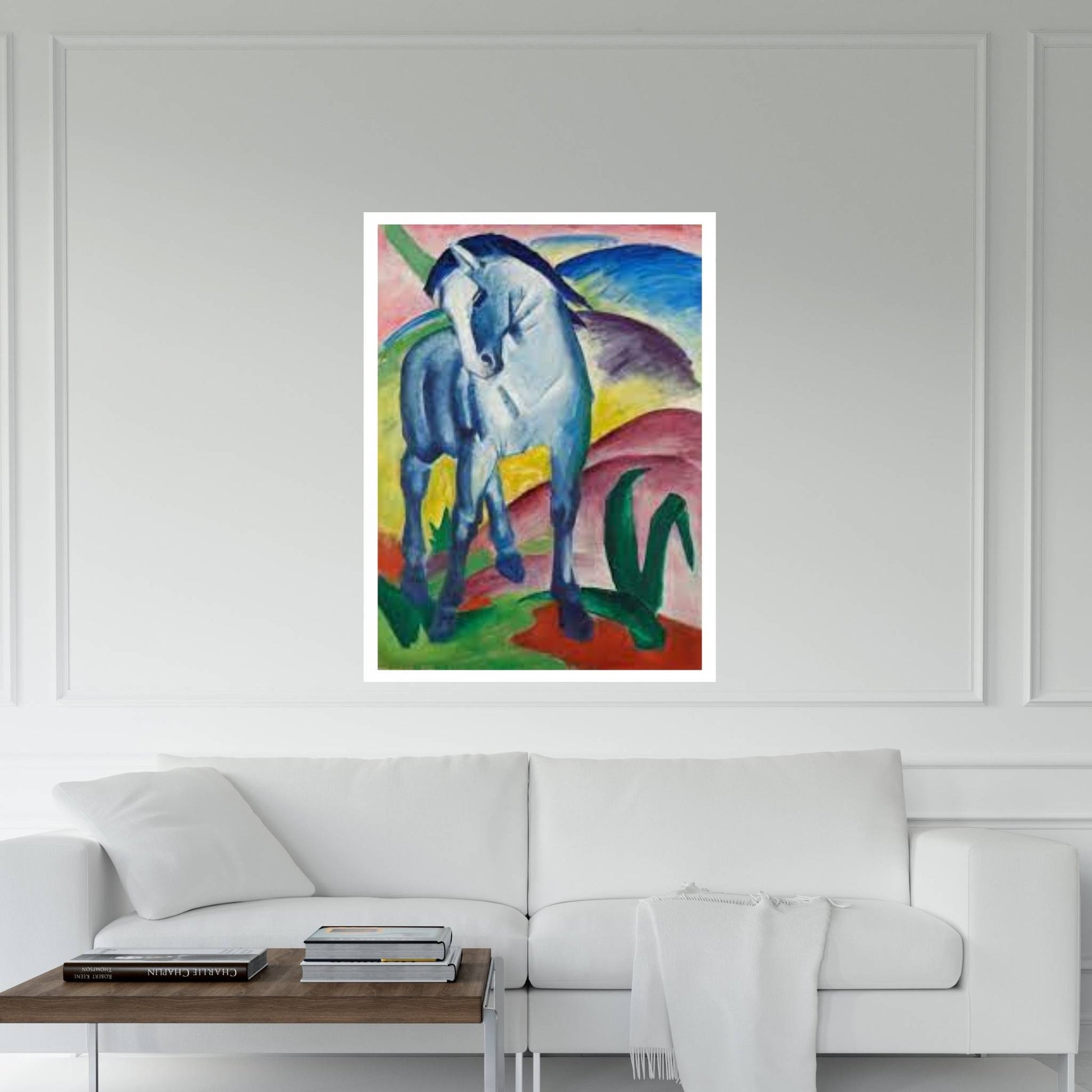 The Blue Horse Canvas Wall Art - Y Canvas