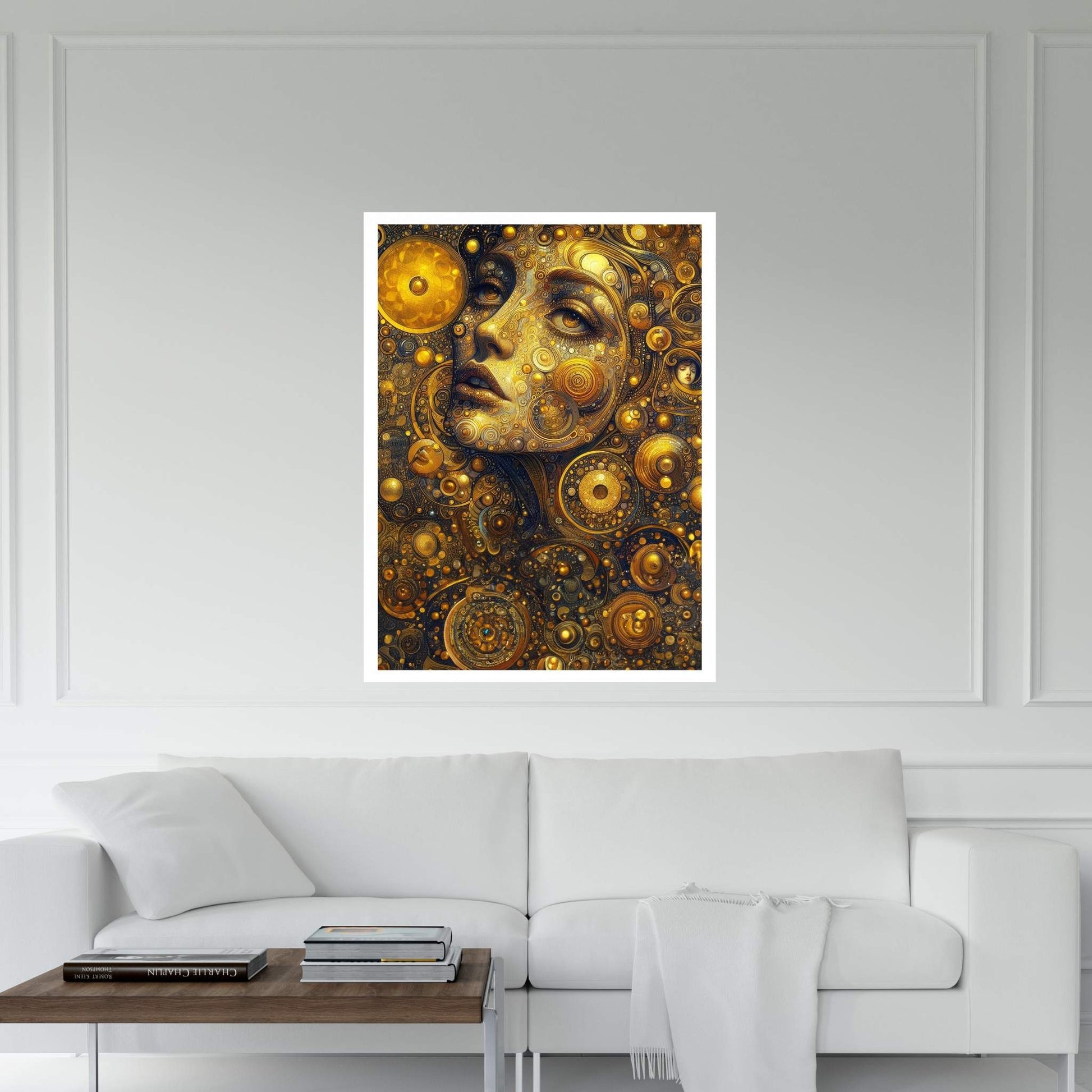 The Golden Tears Gustav Klimt Modern Abstract Reproduction Canvas Wall Art - Y Canvas