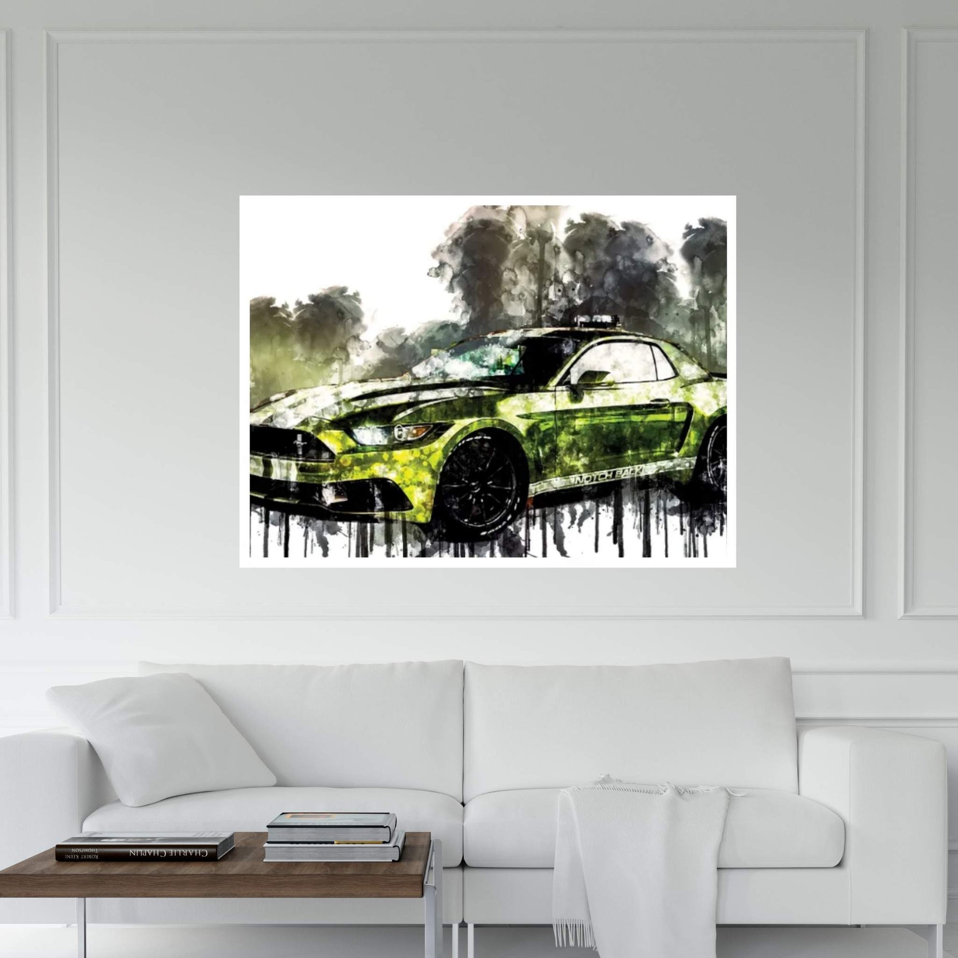 2017 Ford Mustang NotchBack Canvas Wall Art - Y Canvas