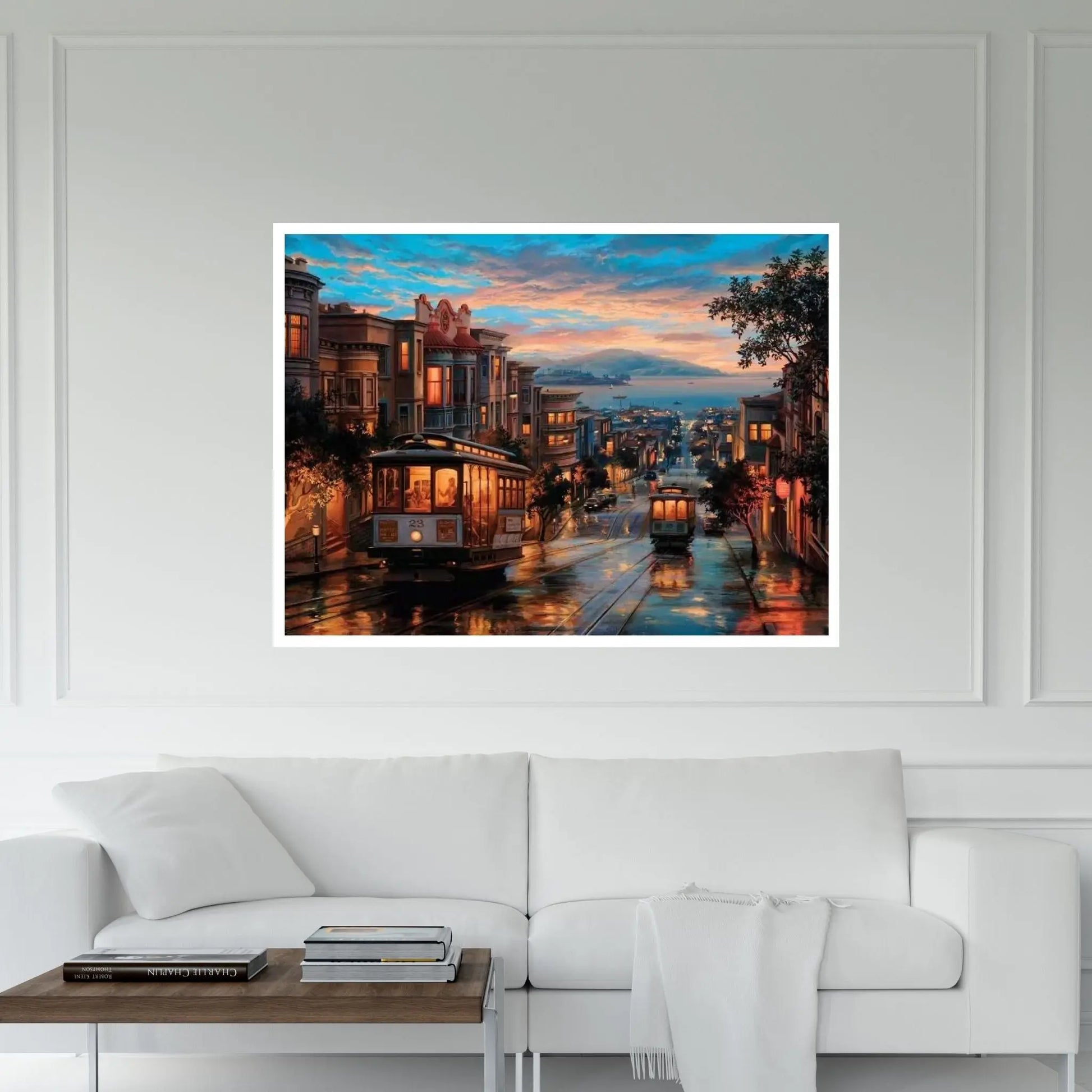 Cable Car Heaven Canvas Wall Art - Y Canvas