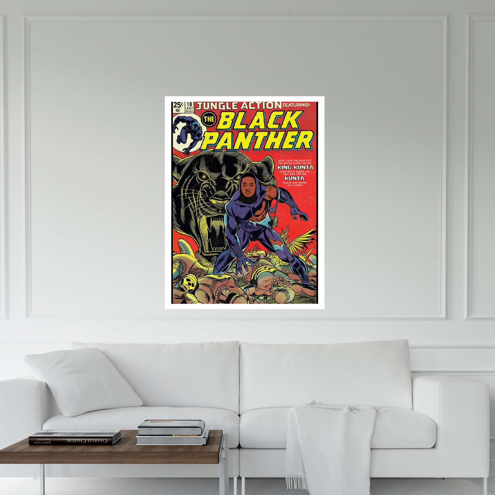 Black Panther Canvas Wall Art - Y Canvas