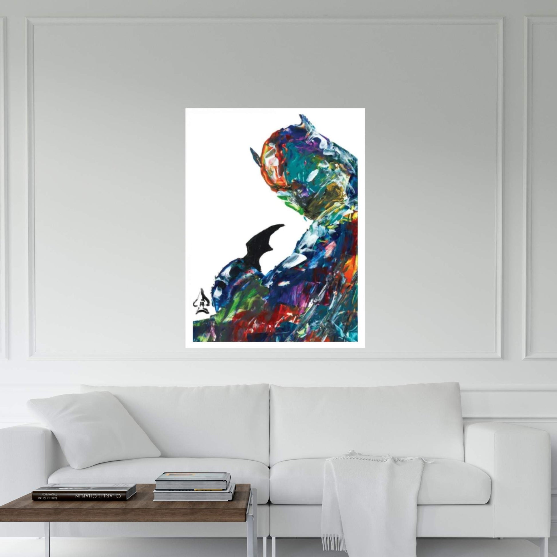 Batman Abstract II Canvas Wall Art - Y Canvas