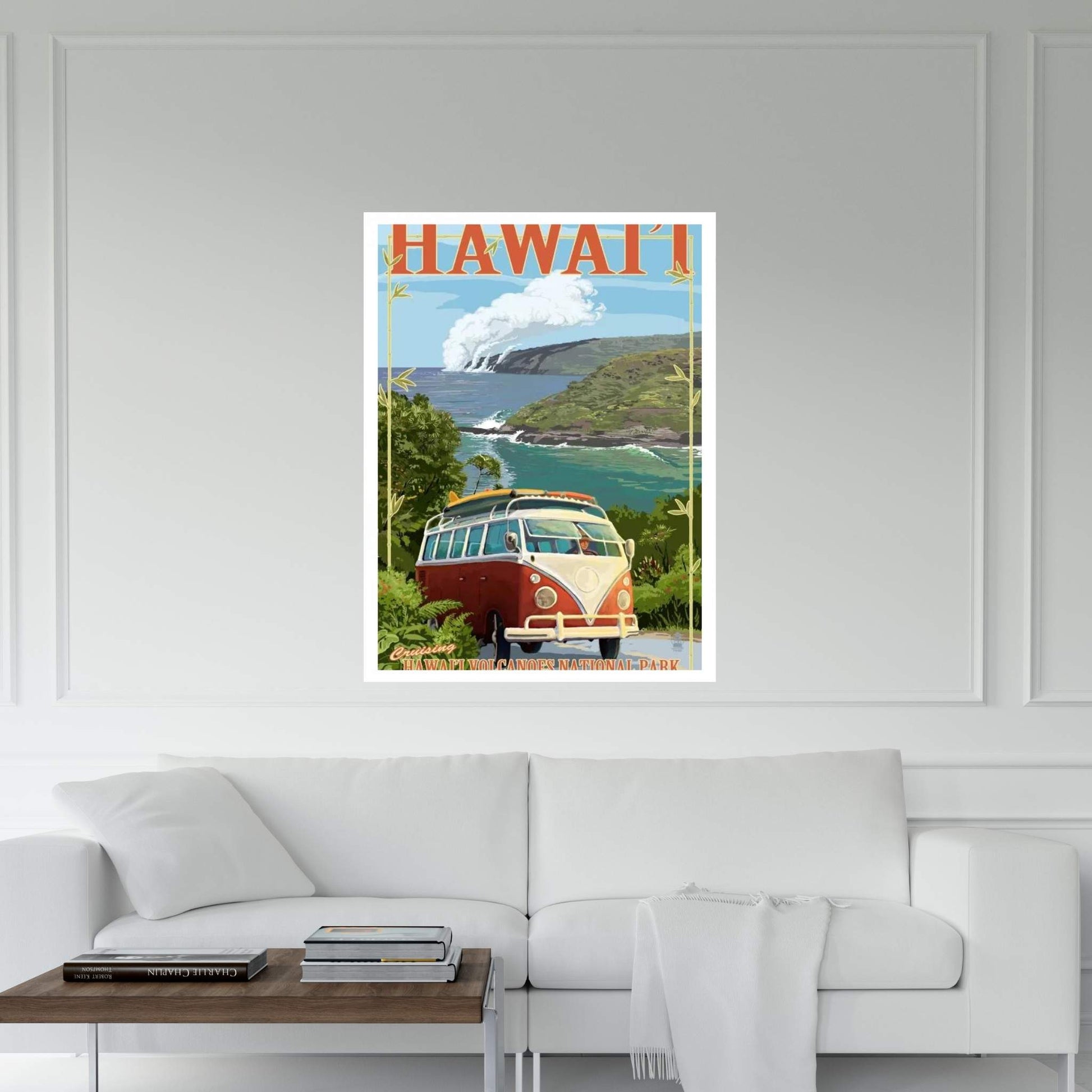 Hawai'i Volcanoes National Park (VW Type 2) Canvas Wall Art - Y Canvas