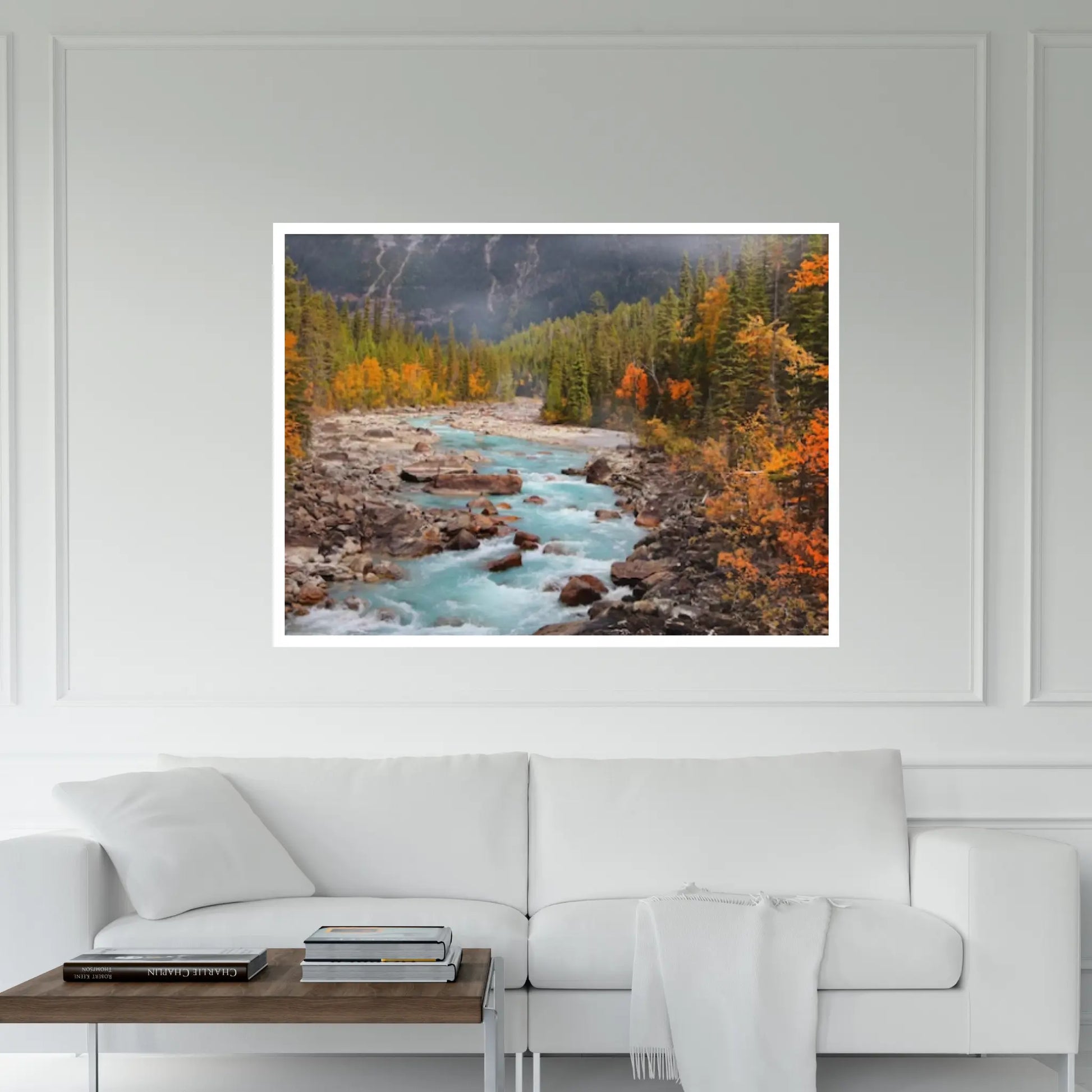 Autumn Landscape Canvas Wall Art Decor, Autumn Landscape Art Canvas, Autumn Printed, Forest Landscape Canvas Art - Y Canvas