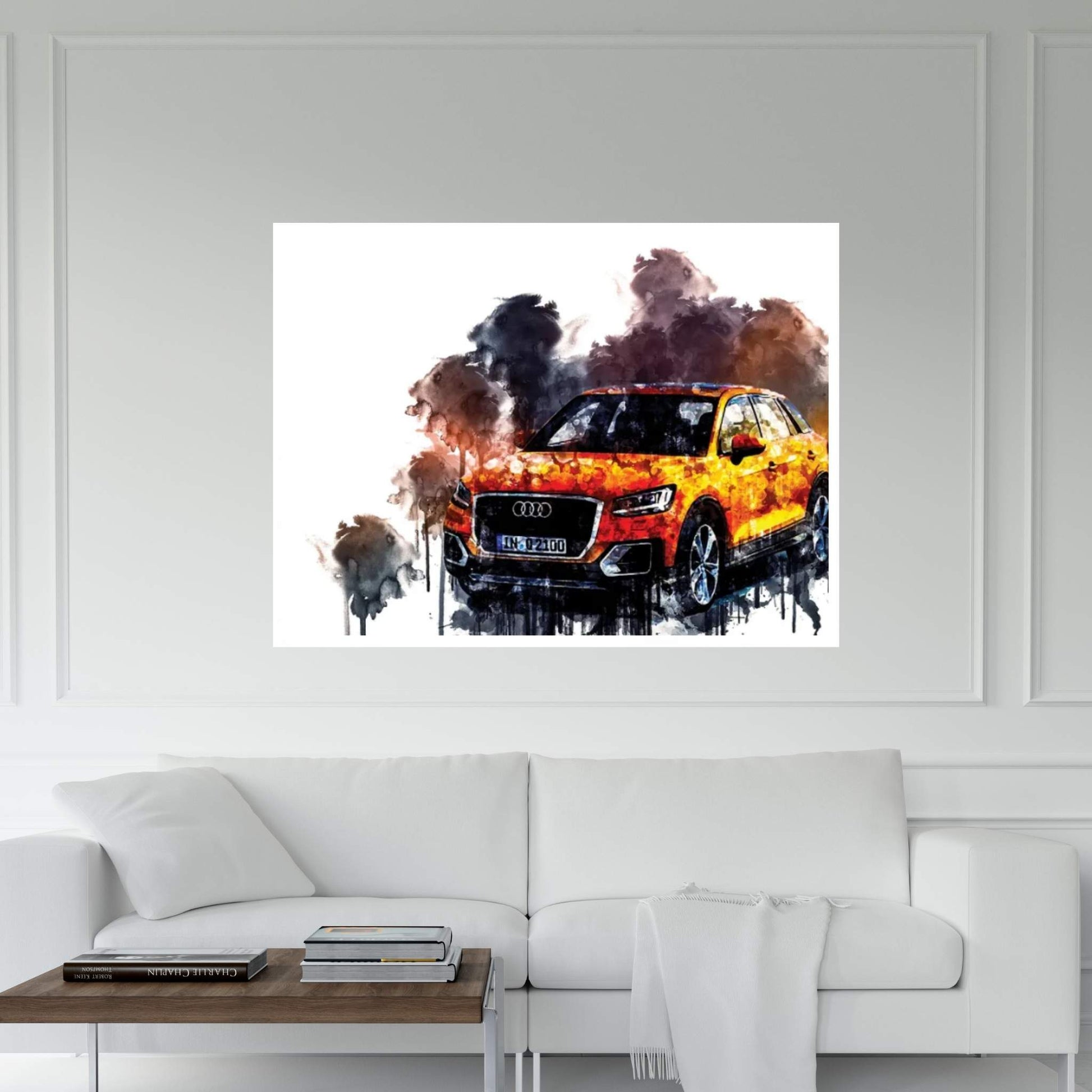 Car 2017 Audi Q2 TFSI Quattro Canvas Wall Art - Y Canvas