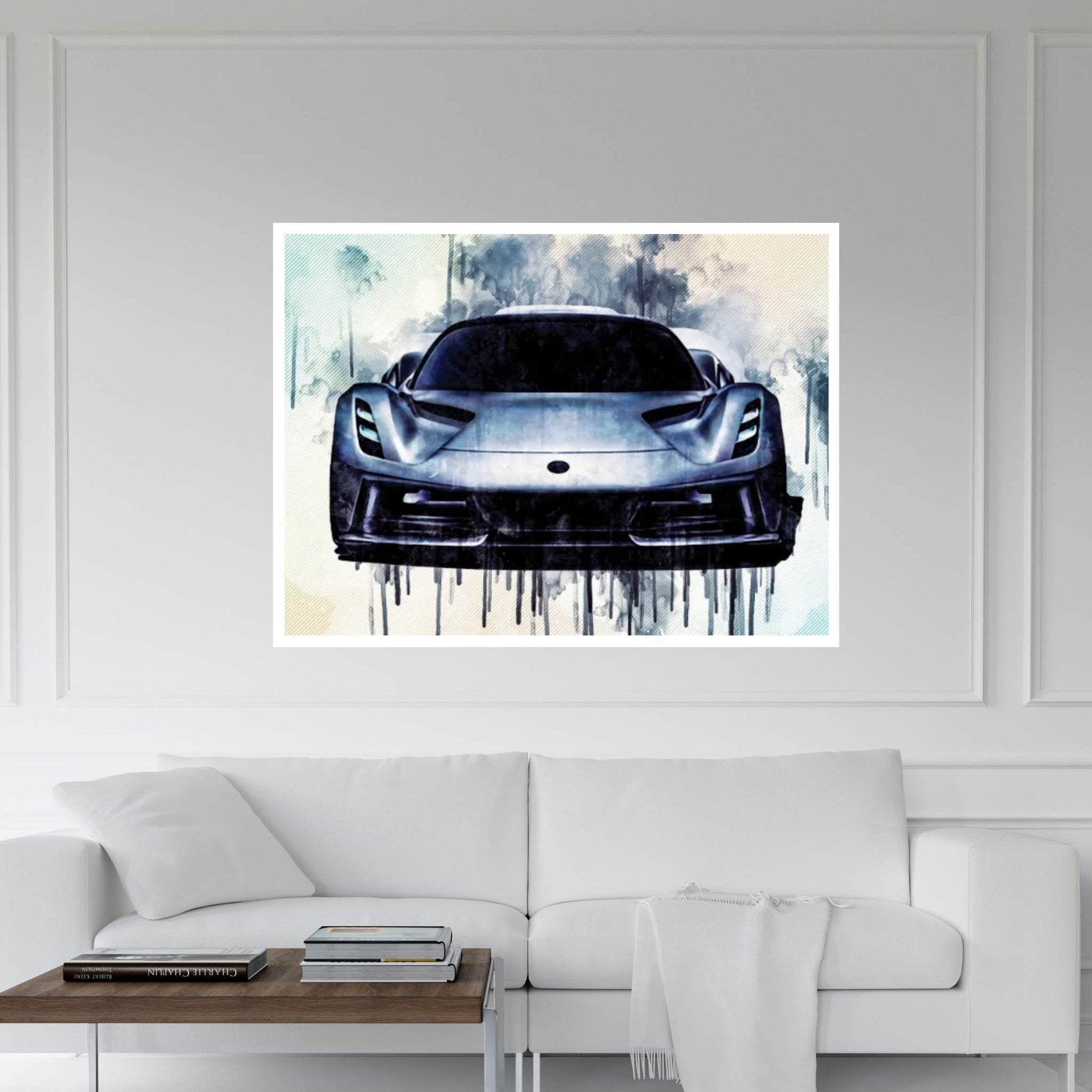 2020 Lotus Evija Front View Hypercar Canvas Wall Art - Y Canvas