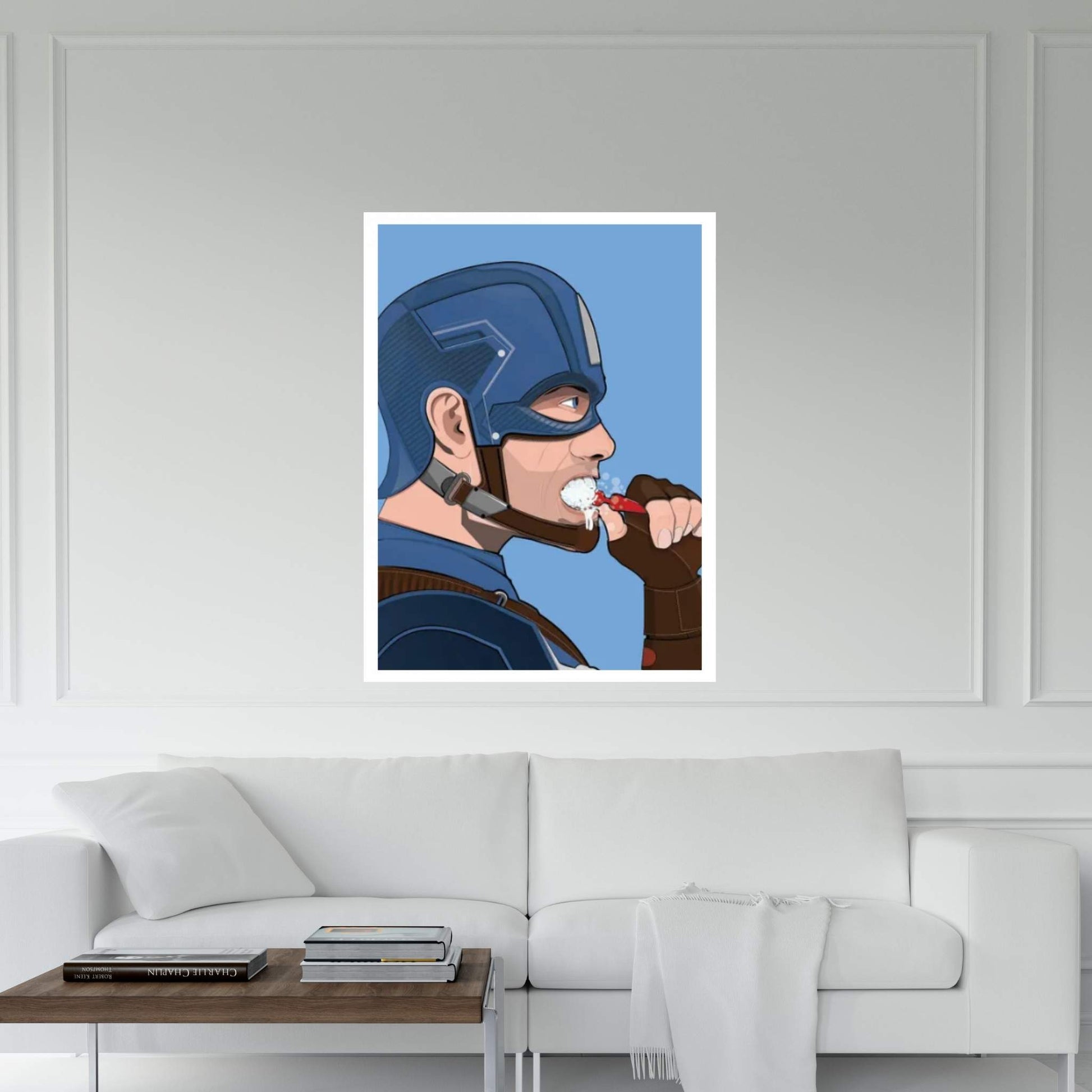 Cap Teeth Canvas Wall Art - Y Canvas