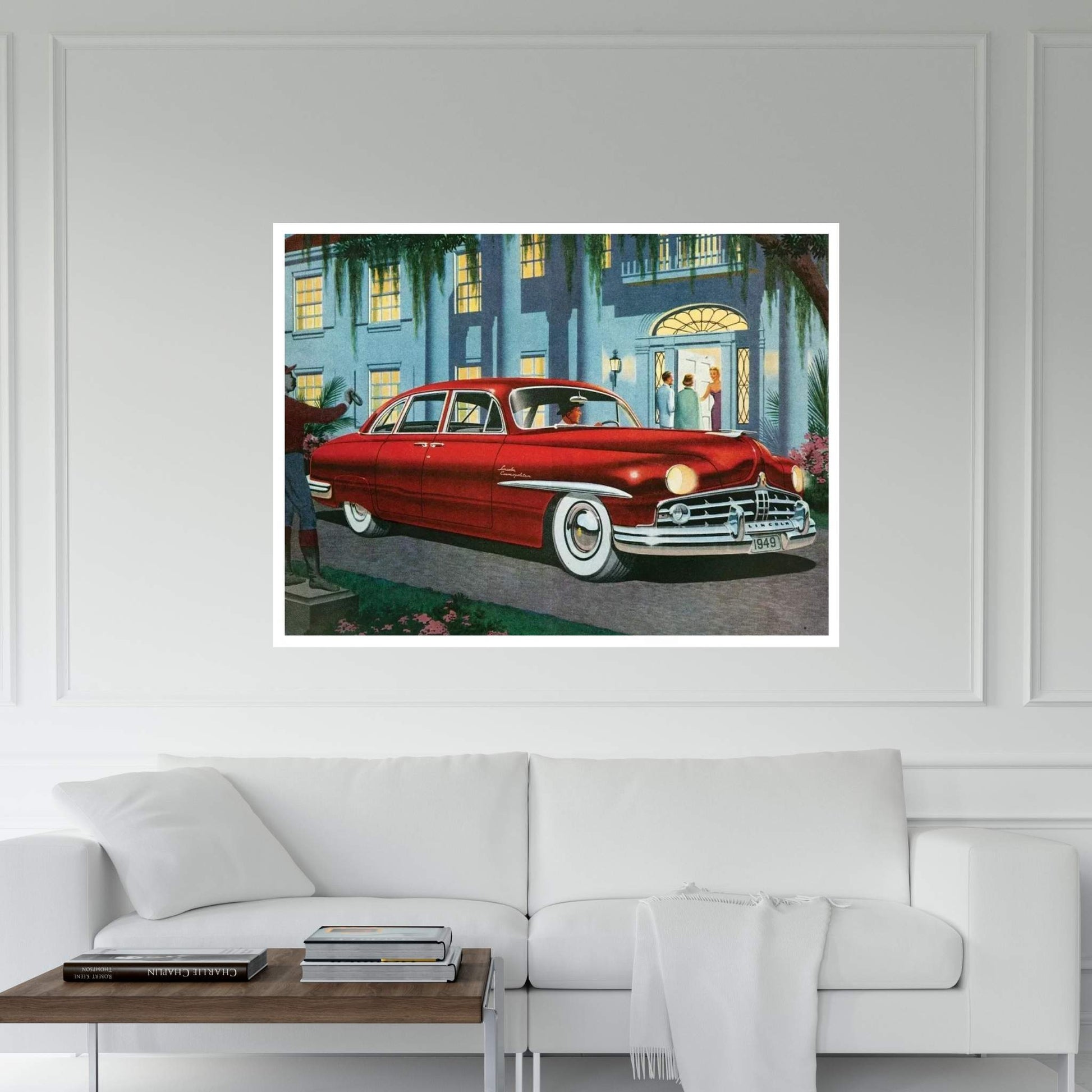 1949 Lincoln Magazine Advert Canvas Wall Art - Y Canvas