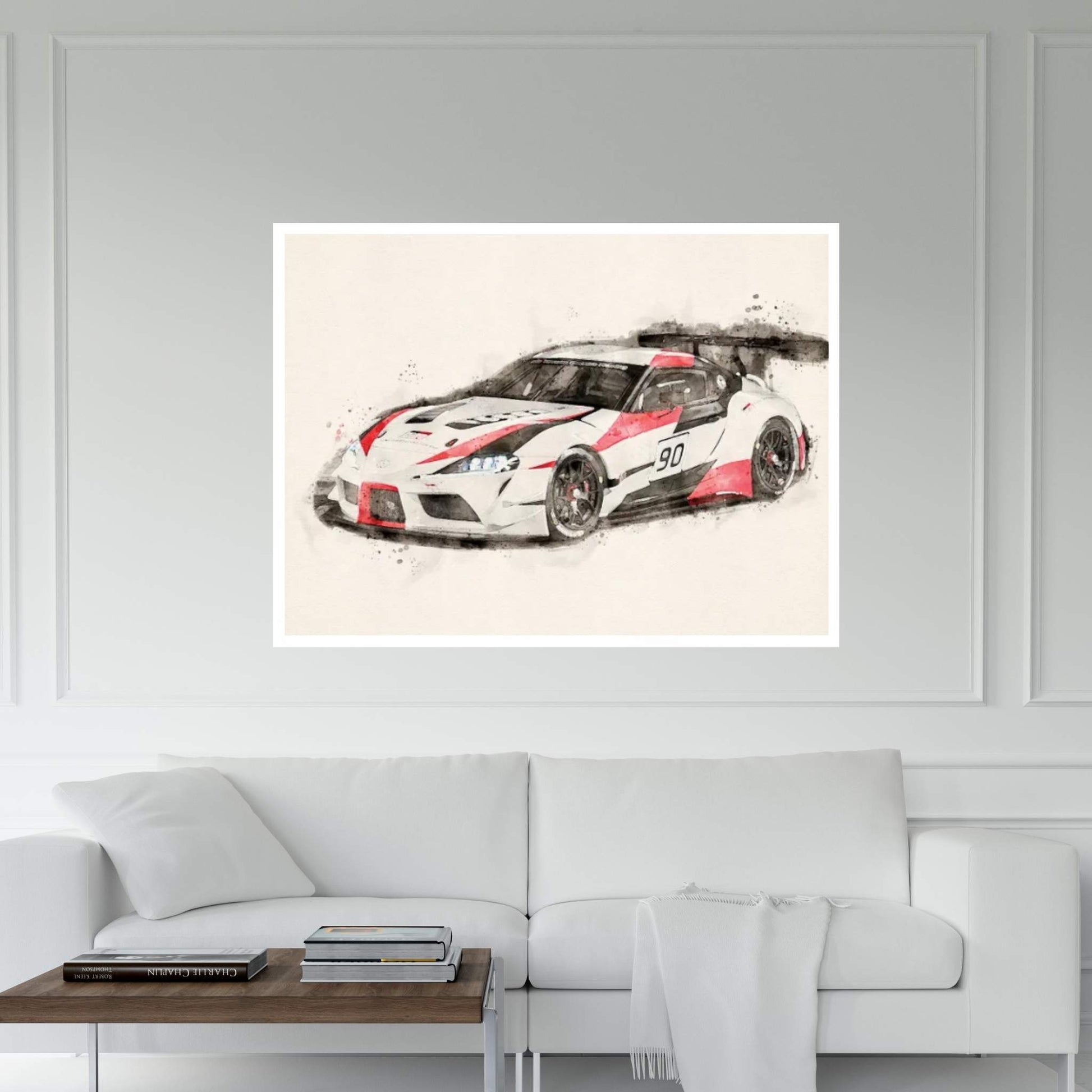 Toyota GR Supra Racing V II Canvas Wall Art - Y Canvas