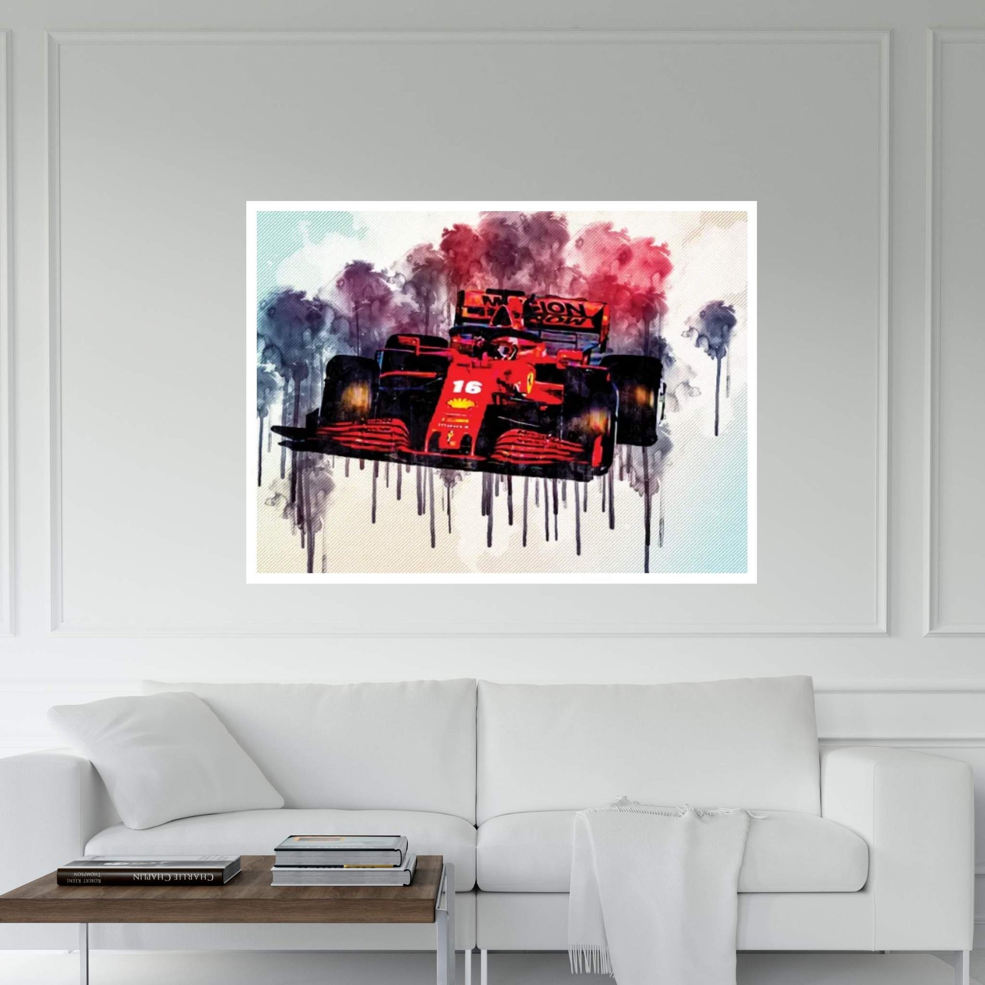 Ferrari Sf1000 Raceway Charles Leclerc 2020 F1 Cars Formula 1 Canvas Wall Art - Y Canvas