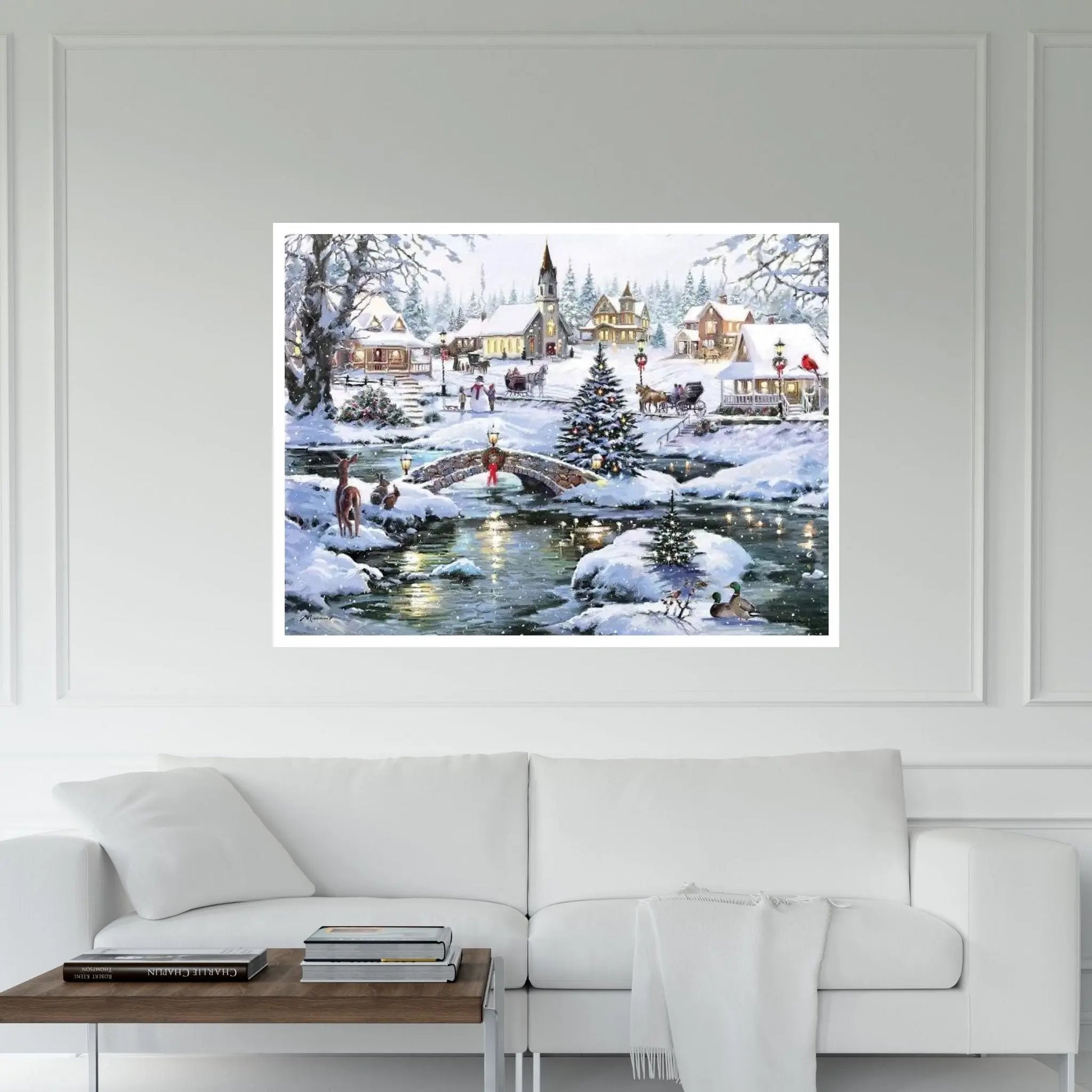 User Icy Lights Canvas Wall Art - Y Canvas