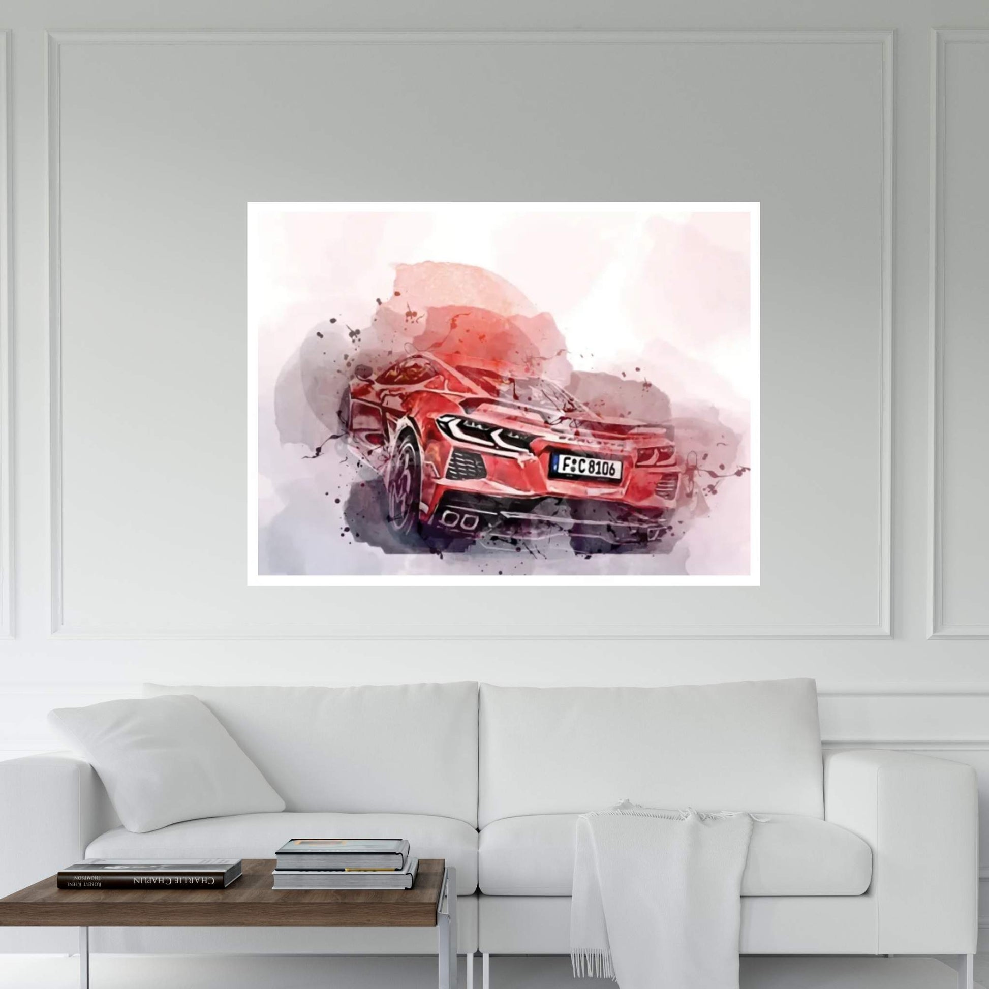 2021 Chevrolet Corvette Stingray Exterior Canvas Wall Art - Y Canvas