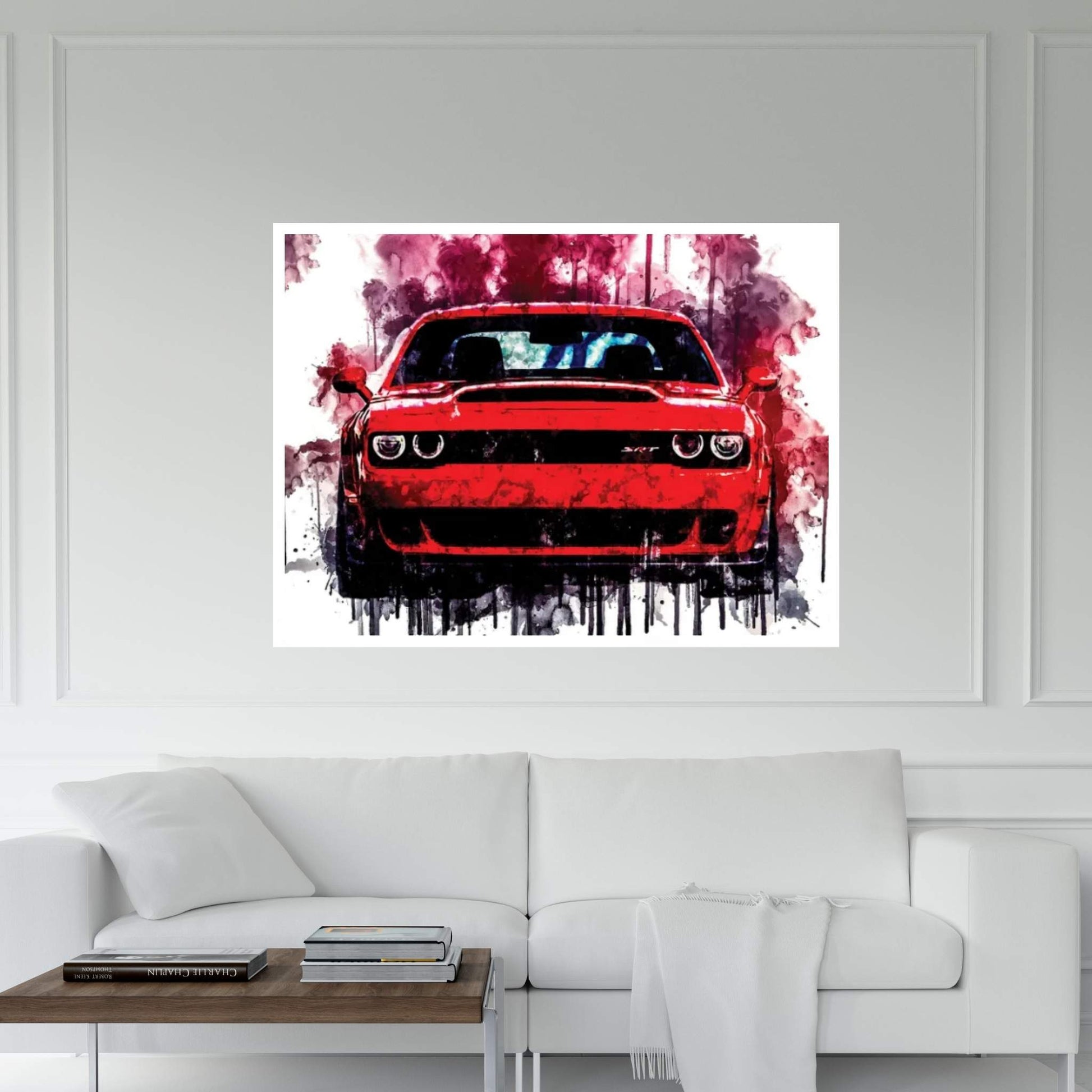 2018 Dodge Challenger SRT Demon Canvas Wall Art - Y Canvas