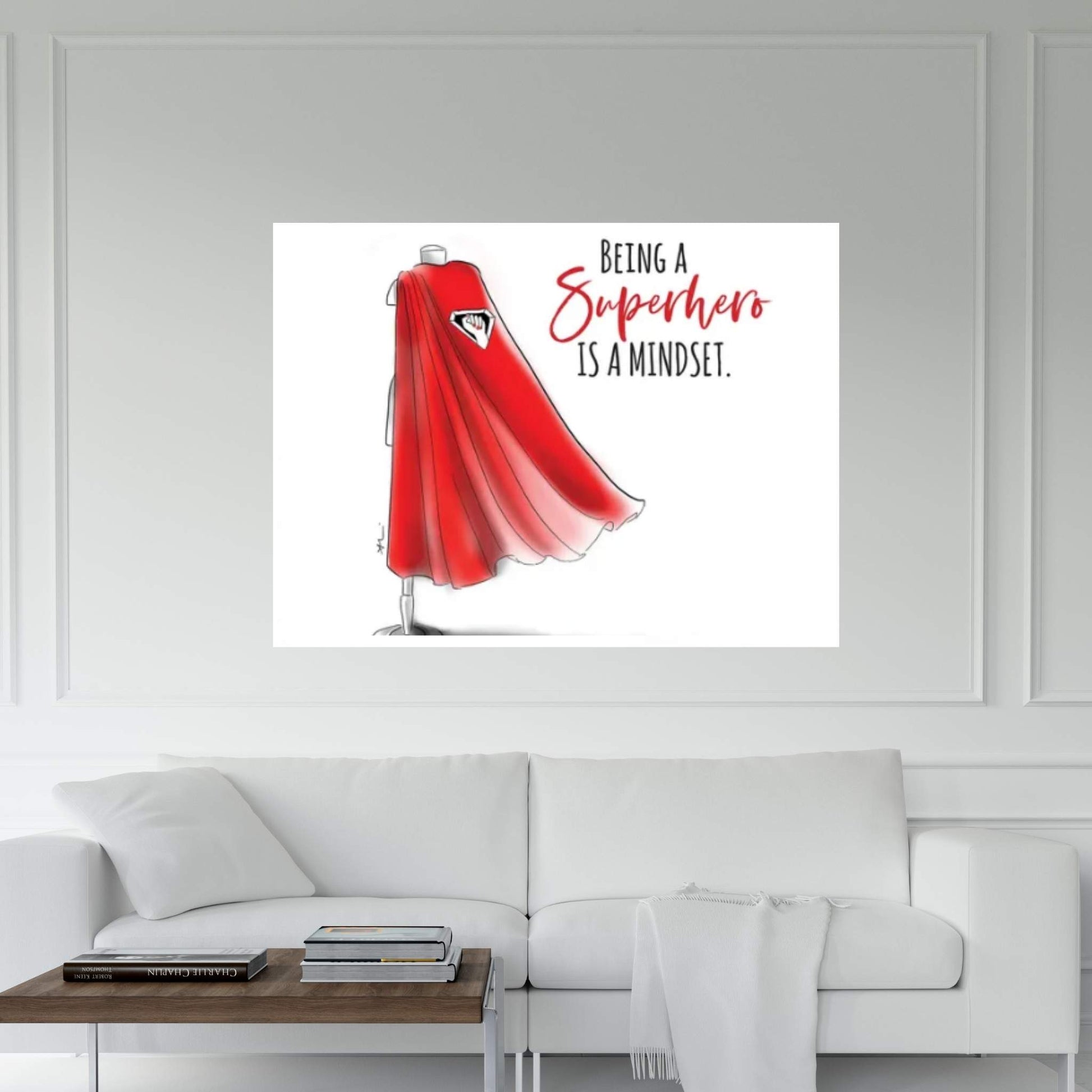 Superhero Mindset Canvas Wall Art - Y Canvas