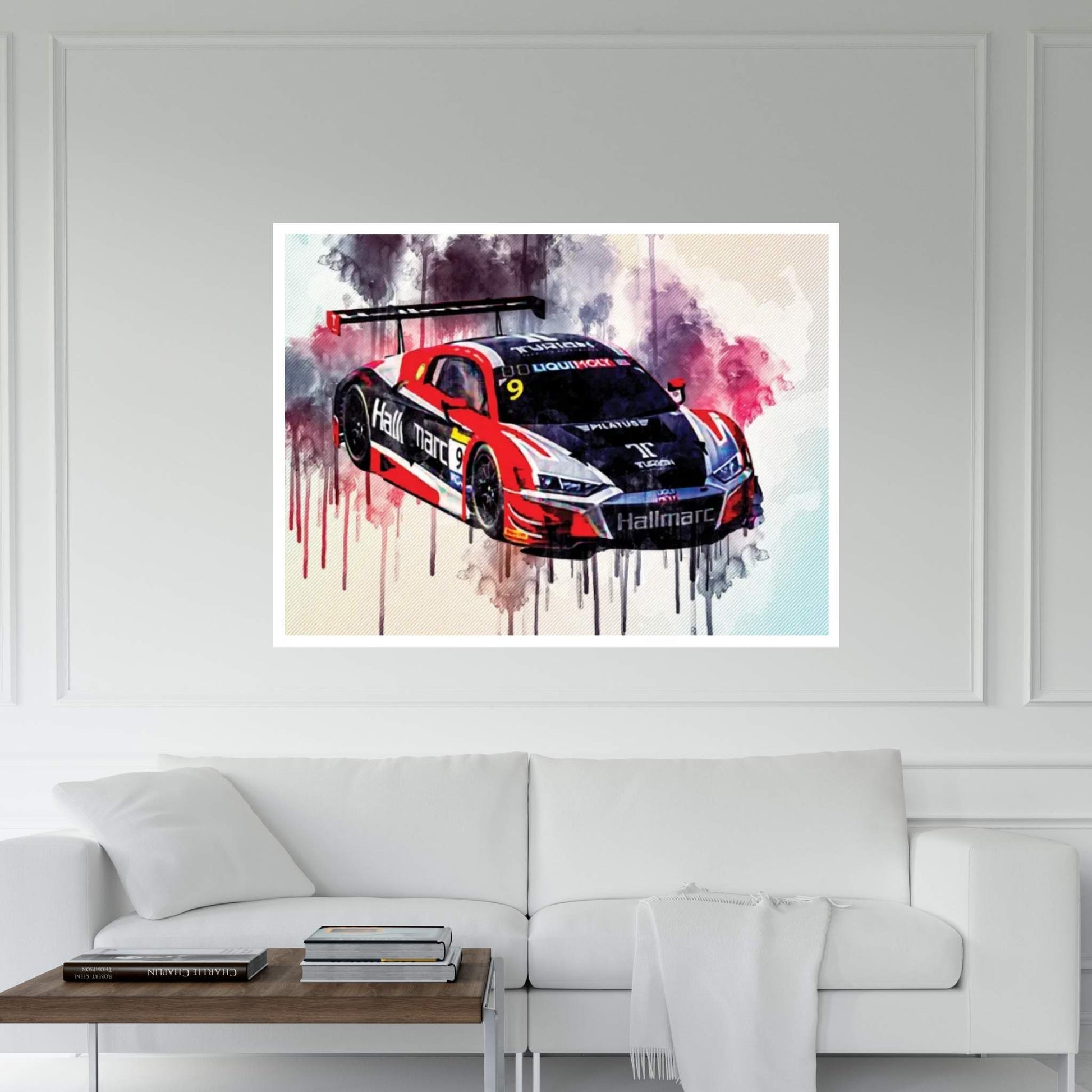 Audi R8 Lms 2020 24 Hours Of Le Mans 2020 Bathurst Canvas Wall Art - Y Canvas