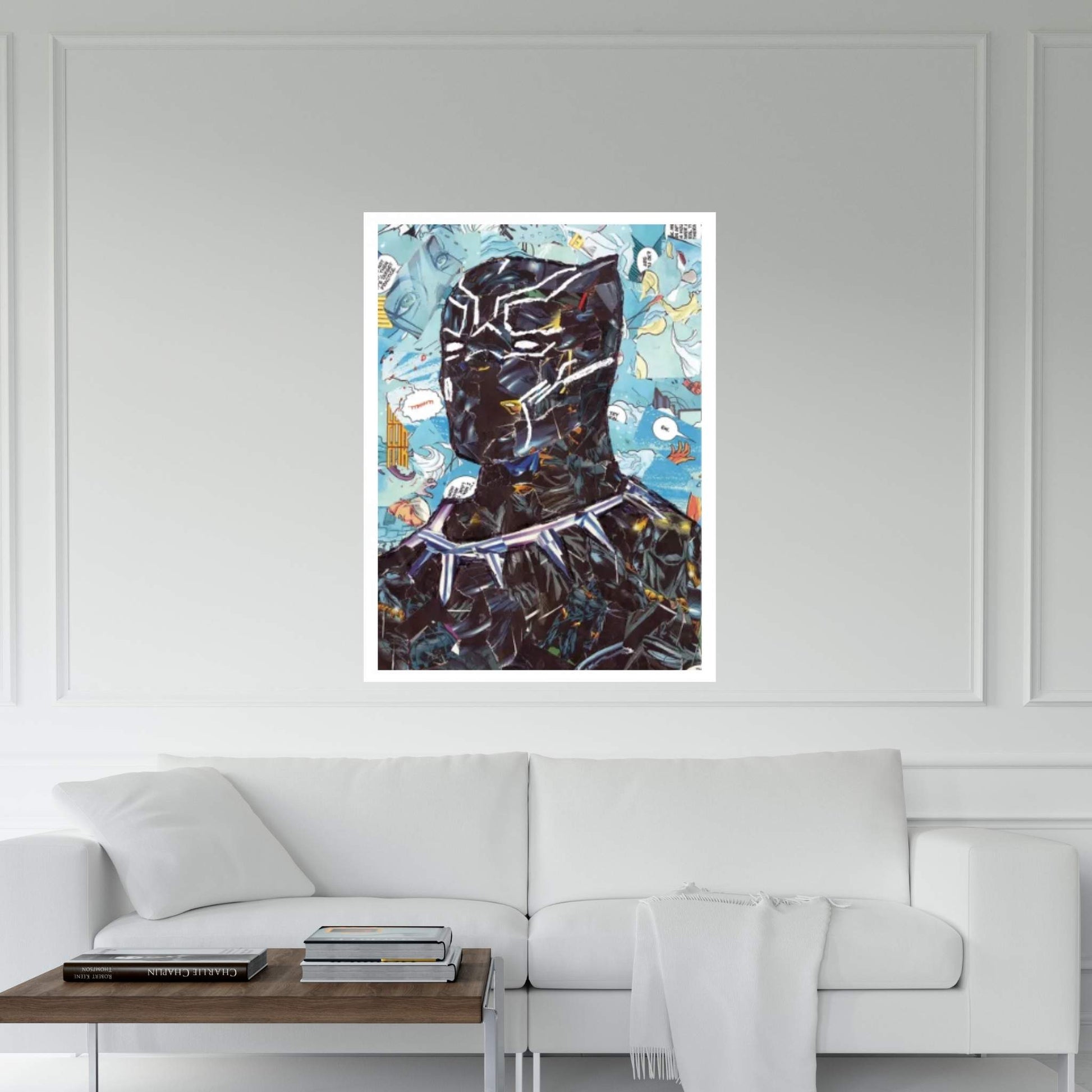 King T'Challa Black Panther Canvas Wall Art - Y Canvas